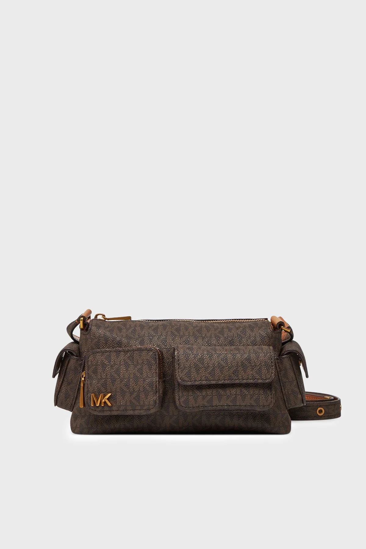 Michael Kors Logolu Ayarlanabilir Askılı 32S5AM3C5B252 Kadın Çanta 32S5AM3C5B 252 KAHVE - 1