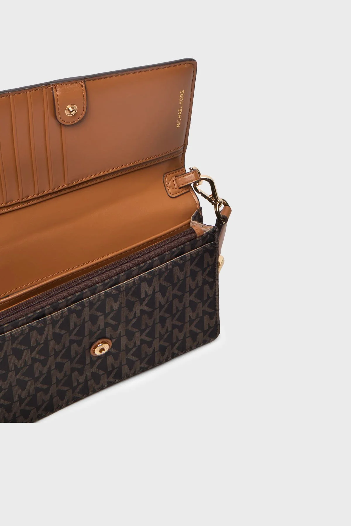 Michael Kors Logolu Ayarlanabilir Askılı 32T4GJ6C1O252 Bayan Çanta 32T4GJ6C1O 252 KAHVE - 6