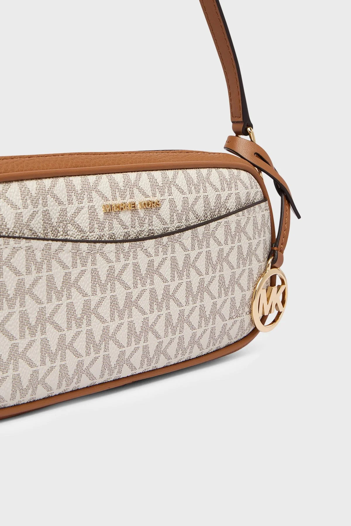 Michael Kors Logolu Ayarlanabilir Askılı 32T6GX5C1B149 Kadın Çanta 32T6GX5C1B 149 Ekru - 6