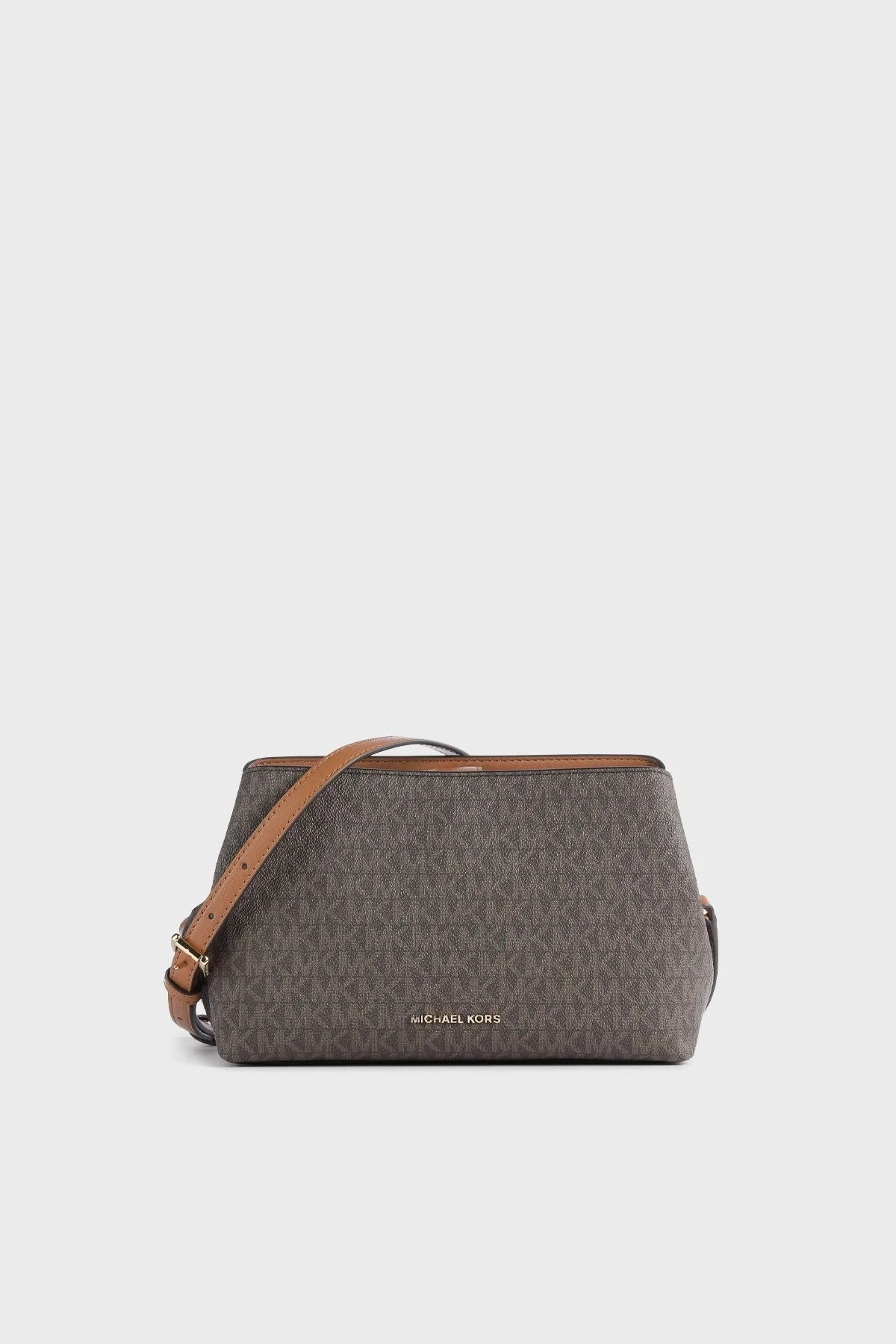 Michael Kors Logolu Ayarlanabilir Omuz Askılı 30F3G8KM2B252 Bayan Çanta 30F3G8KM2B 252 KAHVE - 1