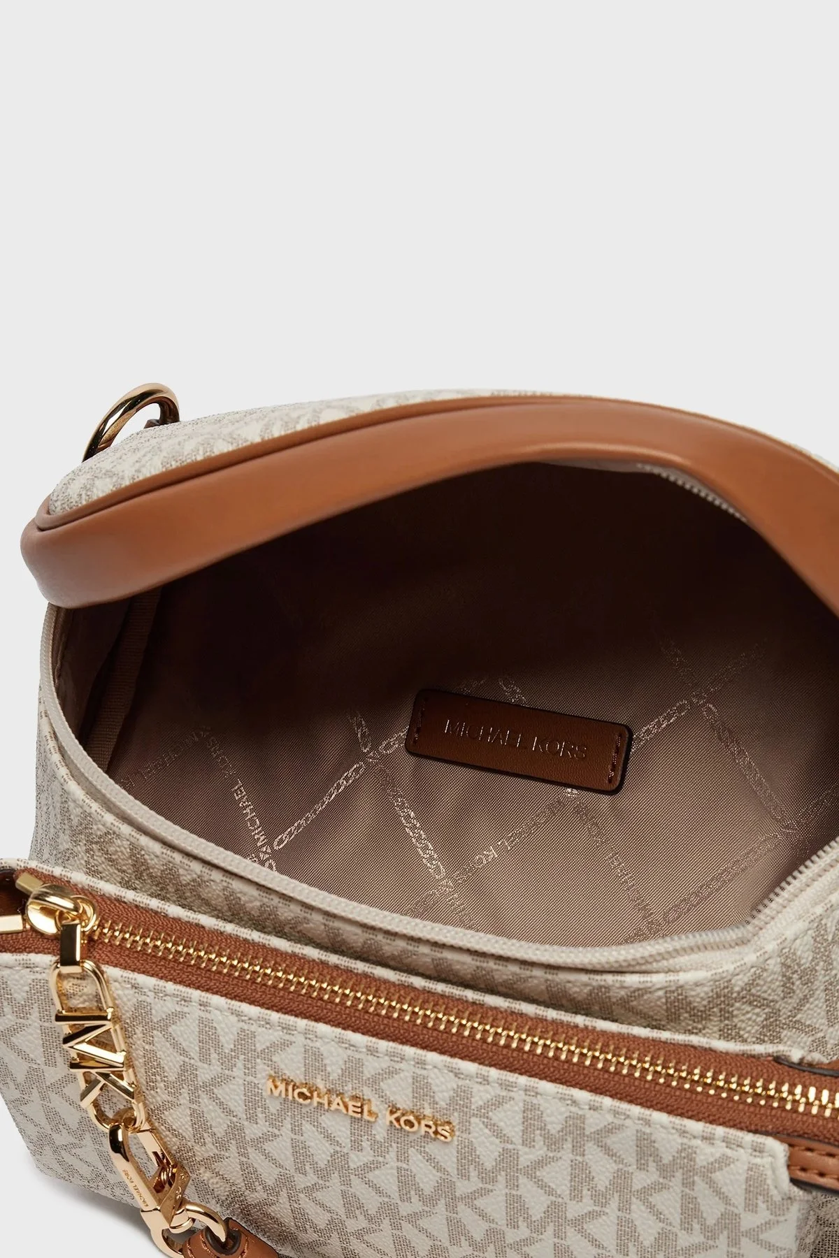 Michael Kors Logolu Ayarlanabilir Omuz Askılı 30S4G04M0B149 Bayan Çanta 30S4G04M0B 149 EKRU - 5