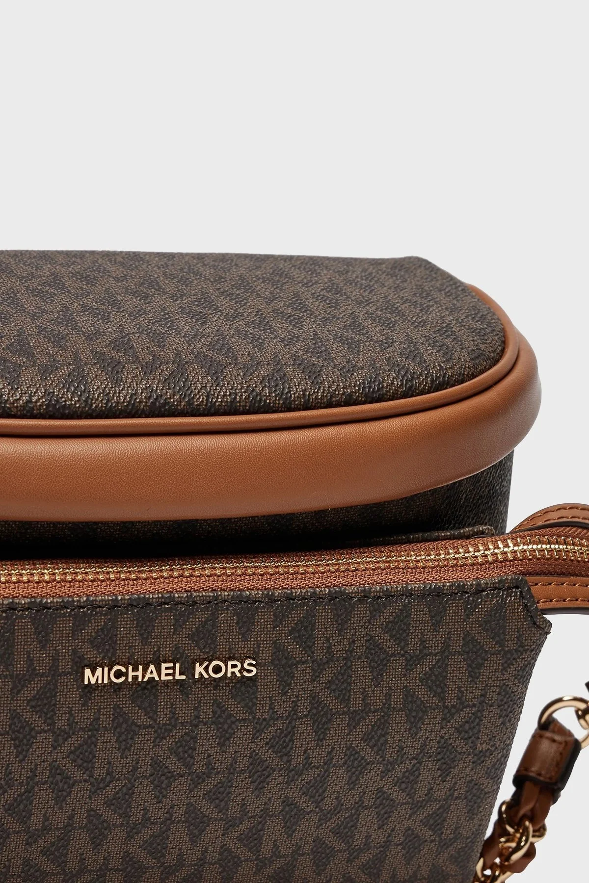 Michael Kors Logolu Ayarlanabilir Omuz Askılı 30S4G04M0B252 Bayan Çanta 30S4G04M0B 252 KAHVE - 6
