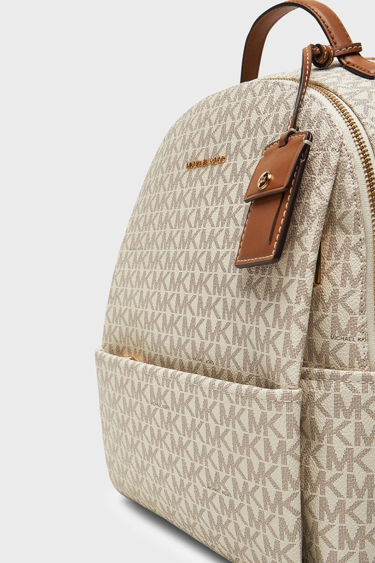 Michael Kors Logolu Ayarlanabilir Omuz Askılı 30T5G3XB2B149 Kadın Sırt Çantası 30T5G3XB2B 149 Ekru - 4