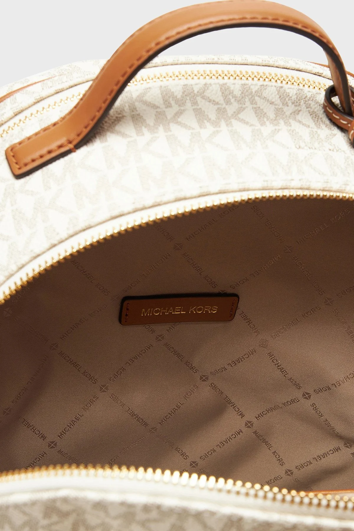 Michael Kors Logolu Ayarlanabilir Omuz Askılı 30T5G3XB2B149 Kadın Sırt Çantası 30T5G3XB2B 149 Ekru - 6