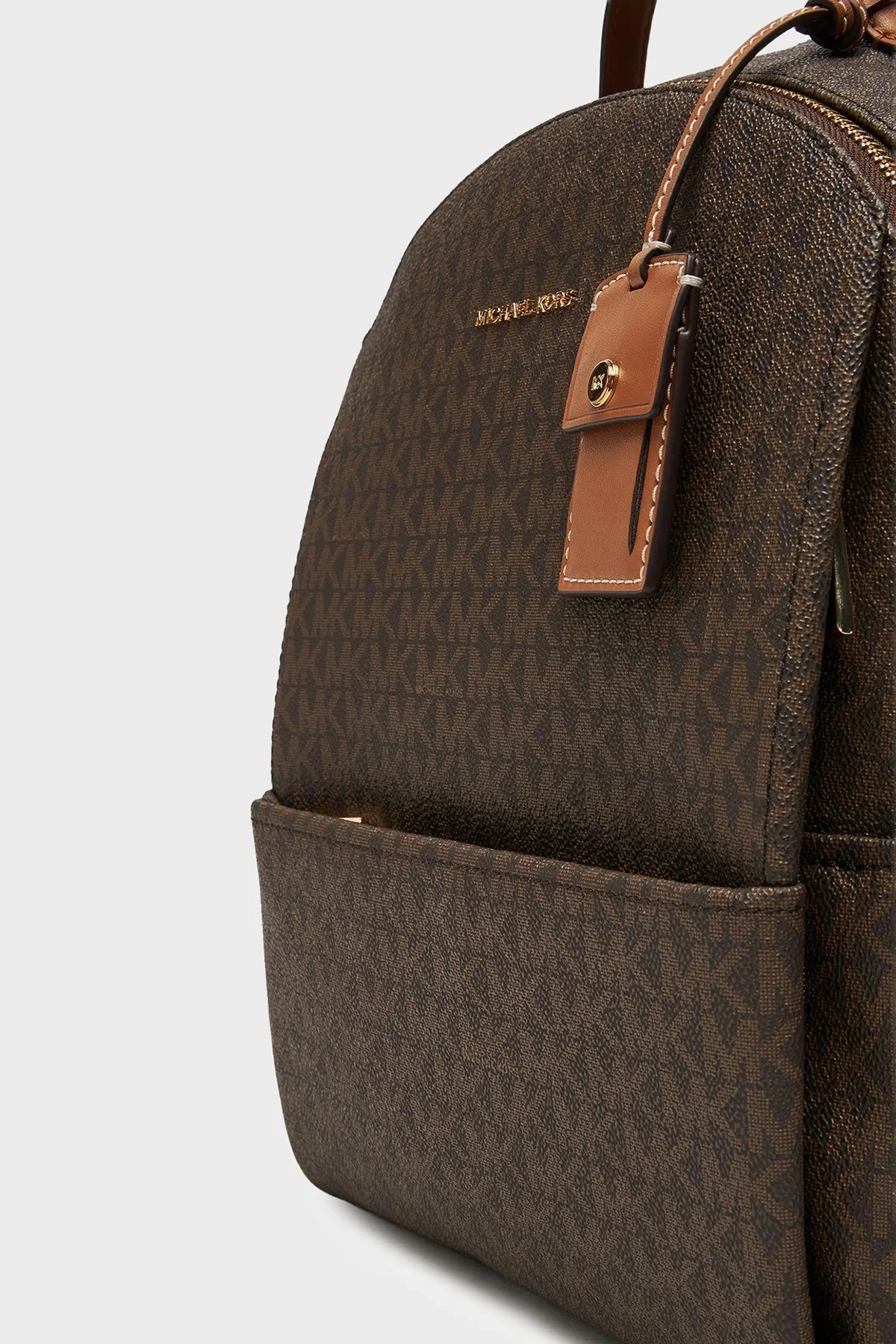 Michael Kors Logolu Ayarlanabilir Omuz Askılı 30T5G3XB2B252 Kadın Sırt Çantası 30T5G3XB2B 252 Kahve - 4