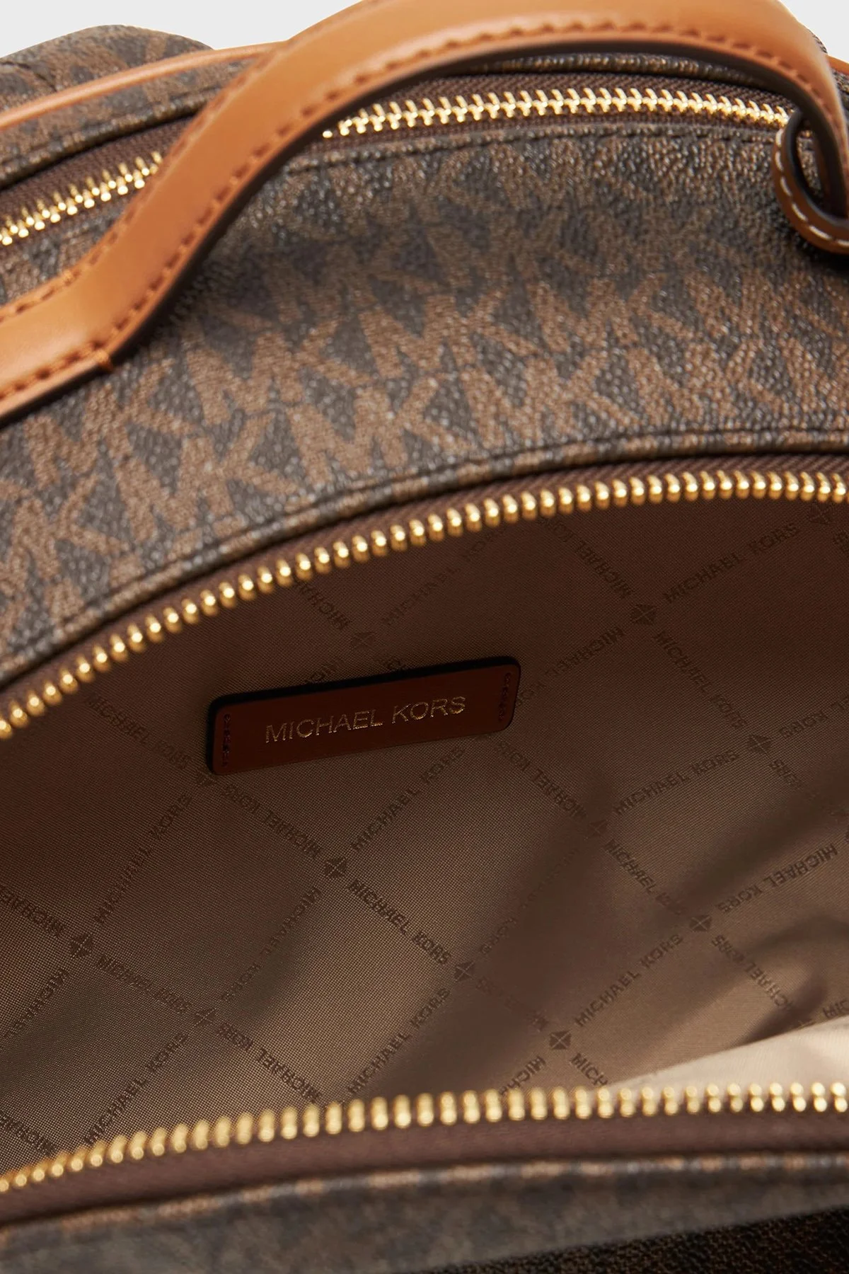 Michael Kors Logolu Ayarlanabilir Omuz Askılı 30T5G3XB2B252 Kadın Sırt Çantası 30T5G3XB2B 252 Kahve - 6