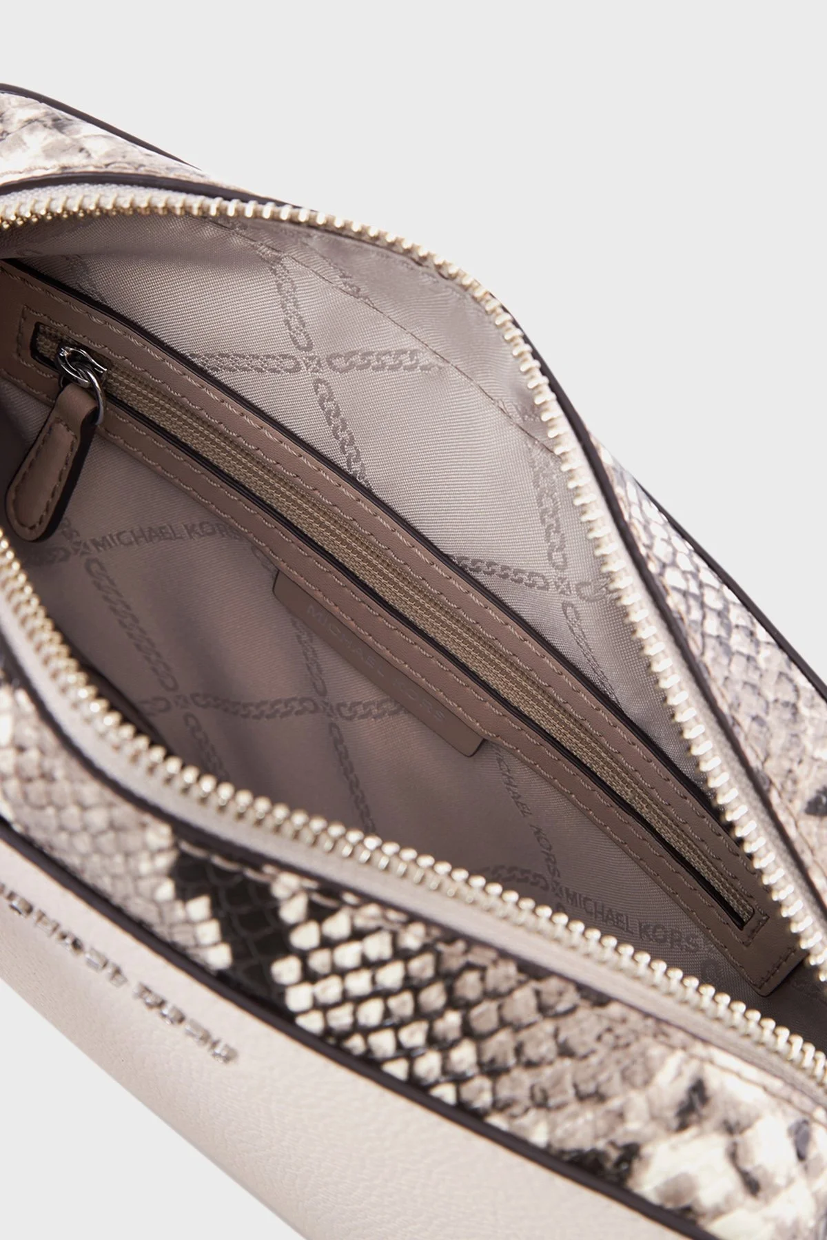 Michael Kors Logolu Ayarlanabilir Omuz Askılı 32F2SJ6M2L289 Bayan Çanta 32F2SJ6M2L 289 KREM - 4