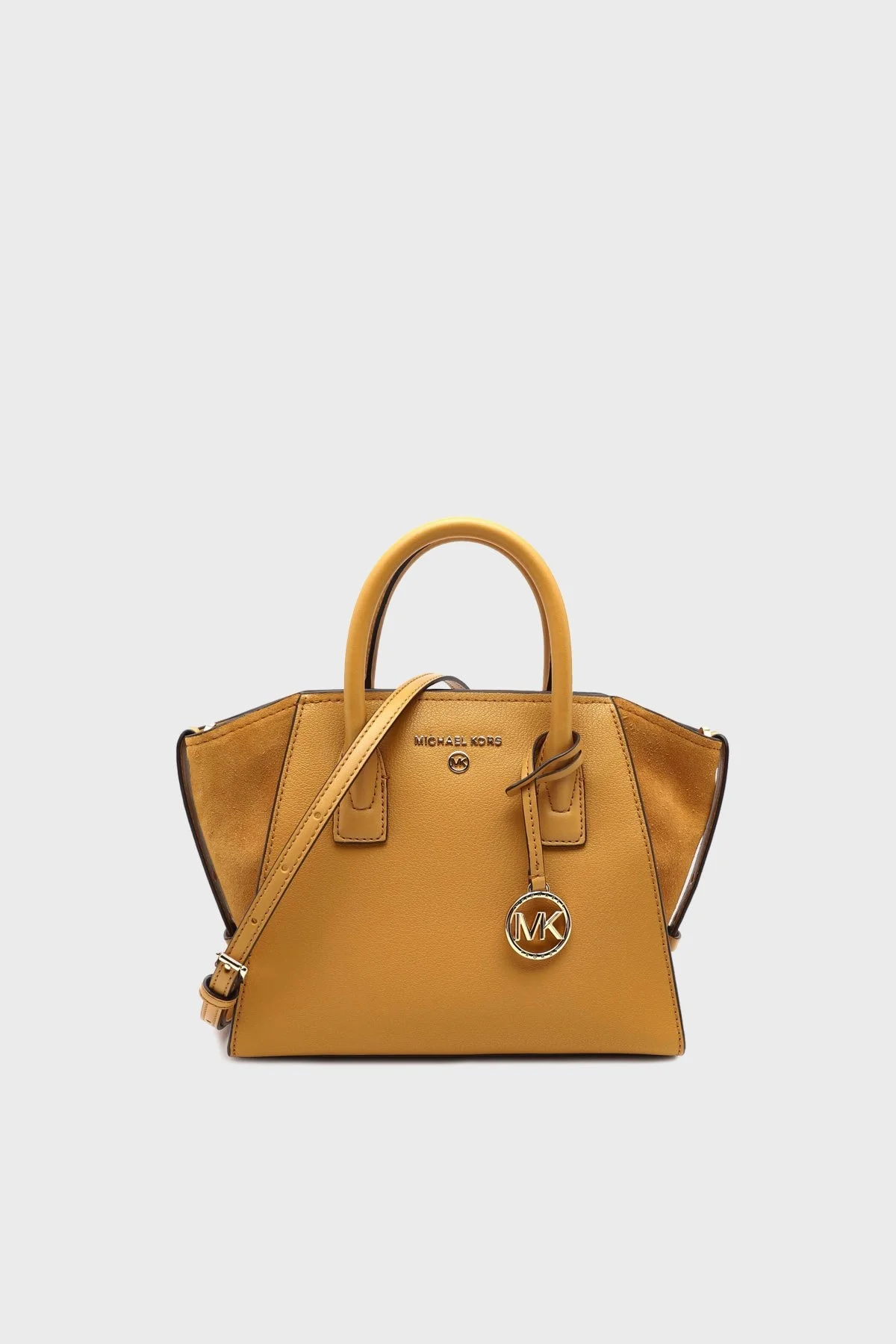 Michael Kors Logolu Ayarlanabilir Omuz Askılı Deri 30F2G4VS1L Bayan Çanta 30F2G4VS1L MARI GOLD HARDAL - 1