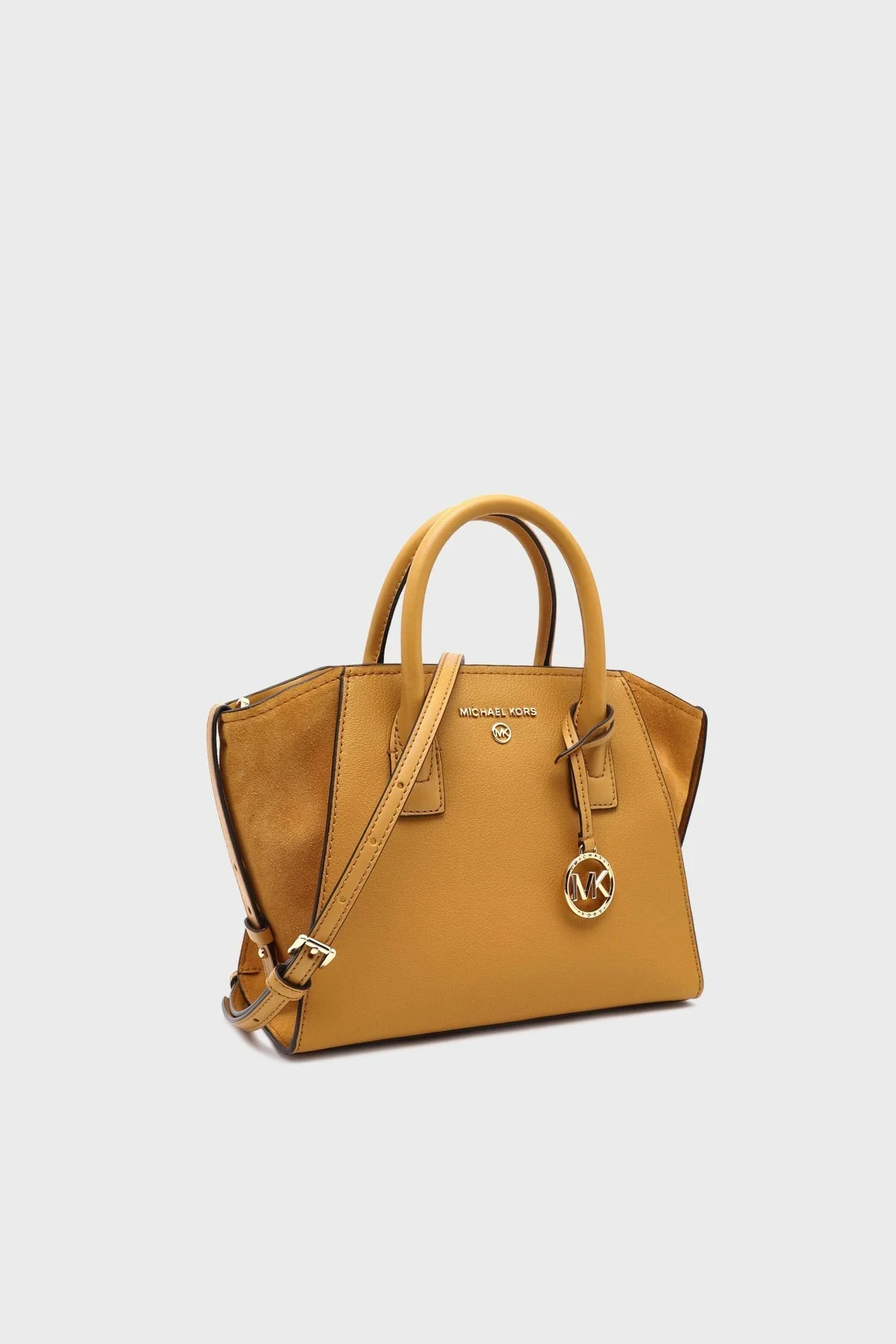 Michael Kors Logolu Ayarlanabilir Omuz Askılı Deri 30F2G4VS1L Bayan Çanta 30F2G4VS1L MARI GOLD HARDAL - 6