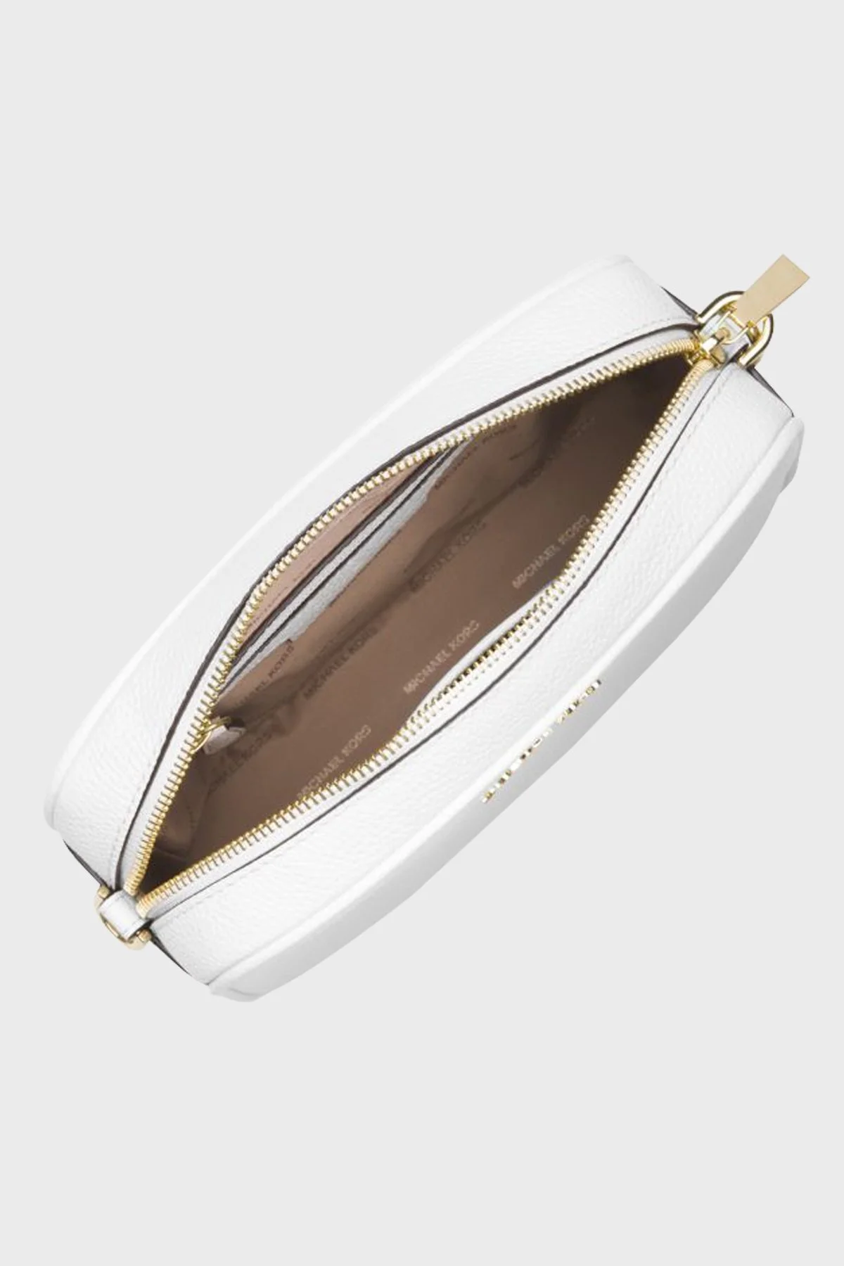 Michael Kors Logolu Ayarlanabilir Uzatma Askılı % 100 Deri Crossbodies Bayan Çanta 32F7GGNM8L 085 BEYAZ - 9