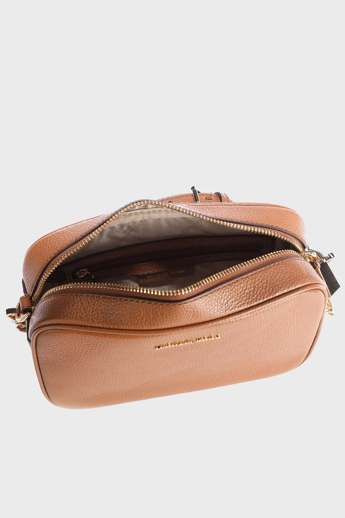 Michael Kors Logolu Ayarlanabilir Uzatma Askılı % 100 Deri Jet Set Kadın Çanta 32F7GGNM8L 230 TABA - 3