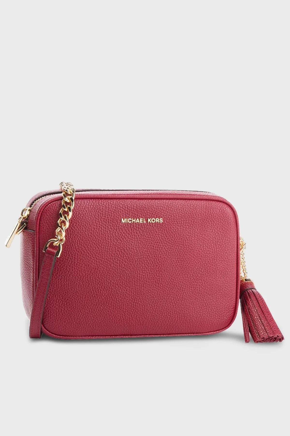 Michael Kors Logolu Ayarlanabilir Uzatma Askılı % 100 Deri Jet Set Bayan Çanta 32F7GGNM8L 683 KİREMİT - 1