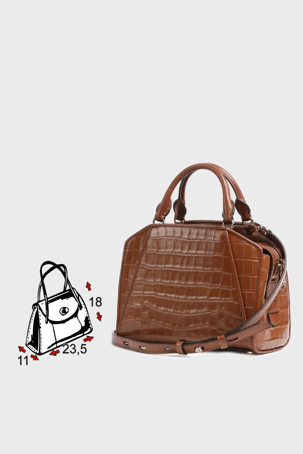 Michael Kors Logolu Ayarlanabilir Uzatma Askılı Hakiki Deri Cleo Bayan Çanta 30F1G9CS1E 219 TABA - 5