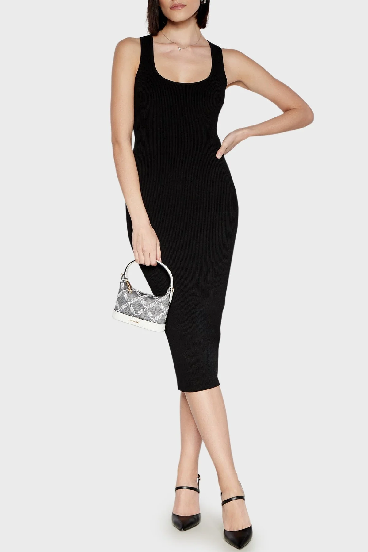 Michael Kors Logolu Ayarlanabilir ve Çıkarılabilir Uzatma Askılı 32S4GWGC5J012 Bayan Çanta 32S4GWGC5J 012 SİYAH - 2