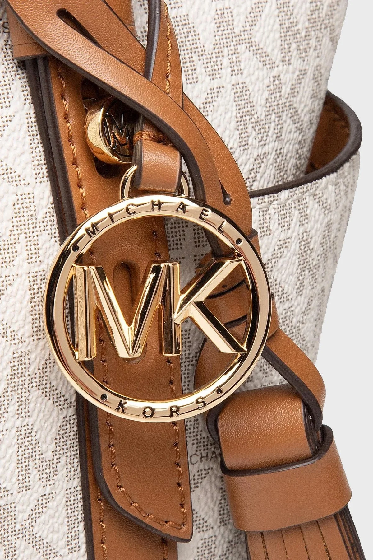 Michael Kors Logolu Ayarlanabilir ve Çıkarılabilir Uzatma Askılı Sullivan Bayan Çanta 30T0GNXT1B 149 BEYAZ - 3