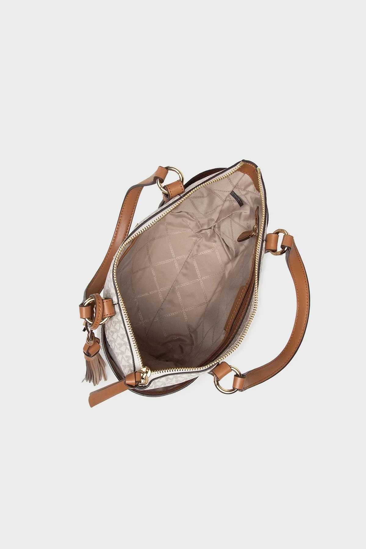 Michael Kors Logolu Ayarlanabilir ve Çıkarılabilir Uzatma Askılı Sullivan Bayan Çanta 30T0GNXT1B 149 BEYAZ - 4