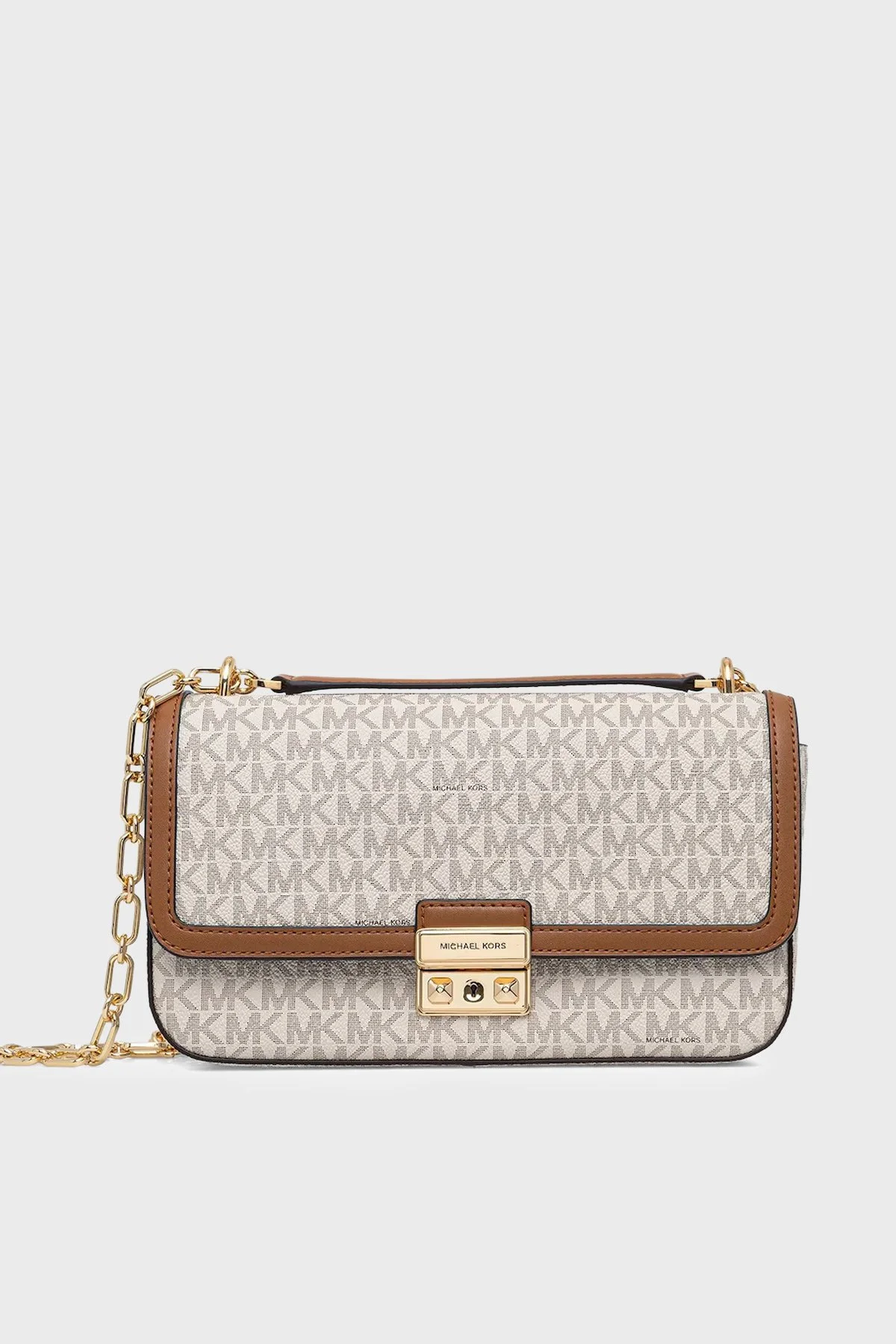 Michael Kors Logolu Ayarlanabilir Zincir Askılı 30R5G2RL7B149 Kadın Çanta 30R5G2RL7B 149 EKRU - 1