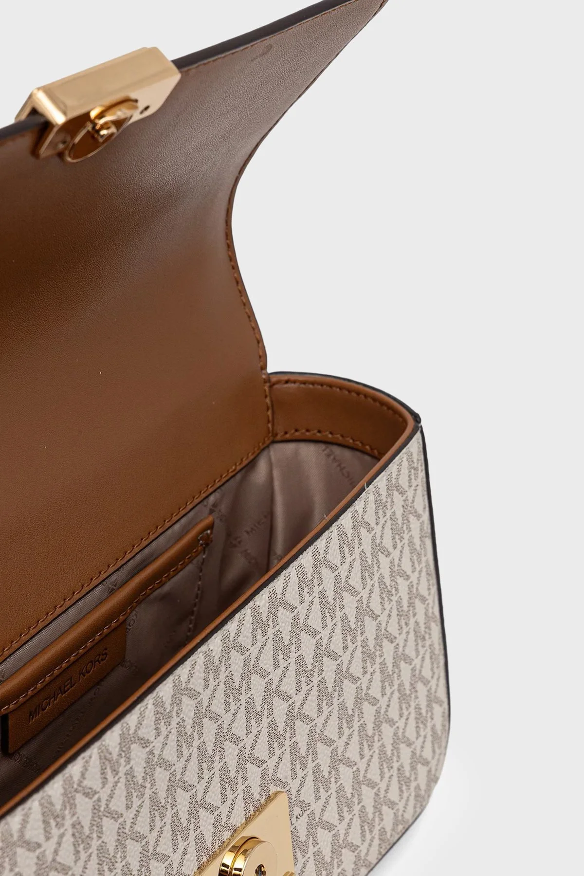 Michael Kors Logolu Ayarlanabilir Zincir Askılı 30R5G2RL7B149 Kadın Çanta 30R5G2RL7B 149 EKRU - 5