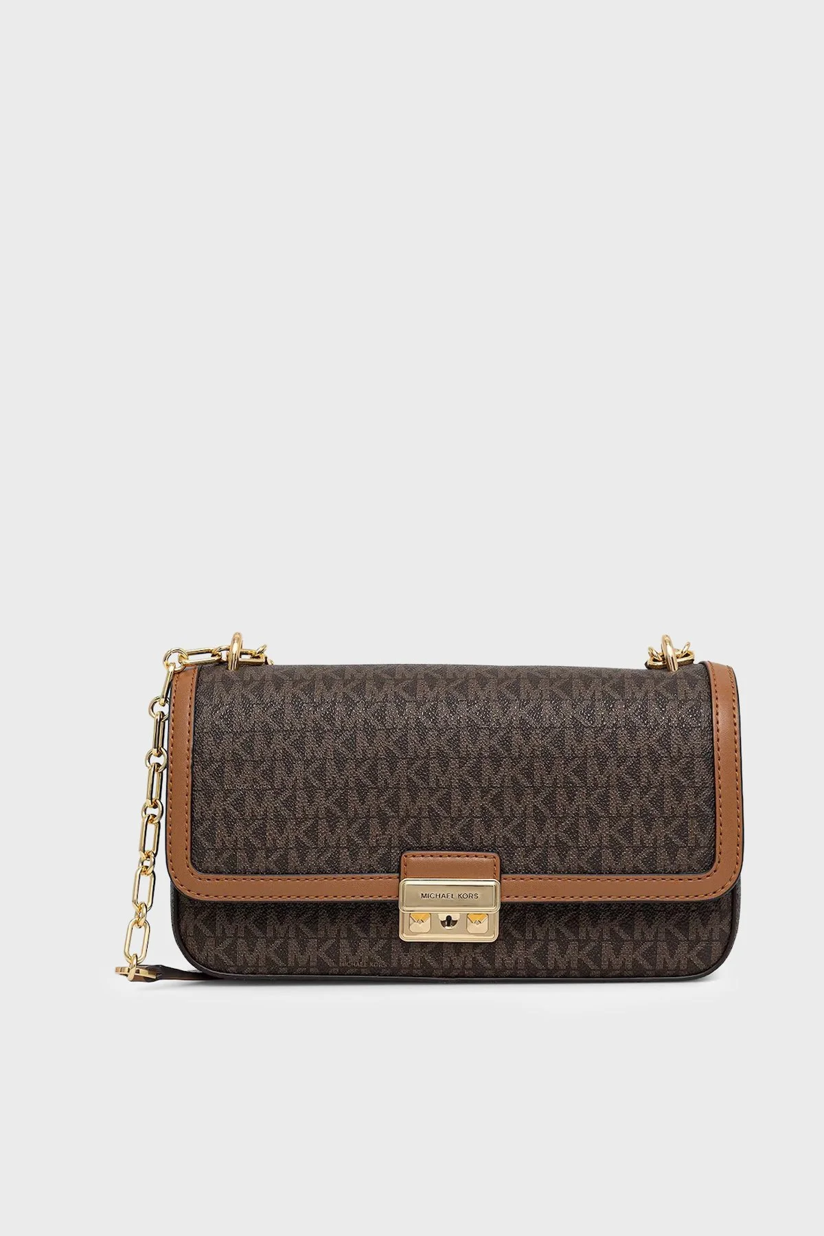 Michael Kors Logolu Ayarlanabilir Zincir Askılı 30R5G2RL7B252 Kadın Çanta 30R5G2RL7B 252 KAHVE - 1