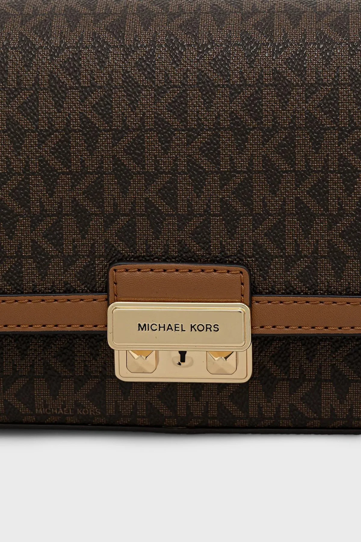 Michael Kors Logolu Ayarlanabilir Zincir Askılı 30R5G2RL7B252 Kadın Çanta 30R5G2RL7B 252 KAHVE - 4