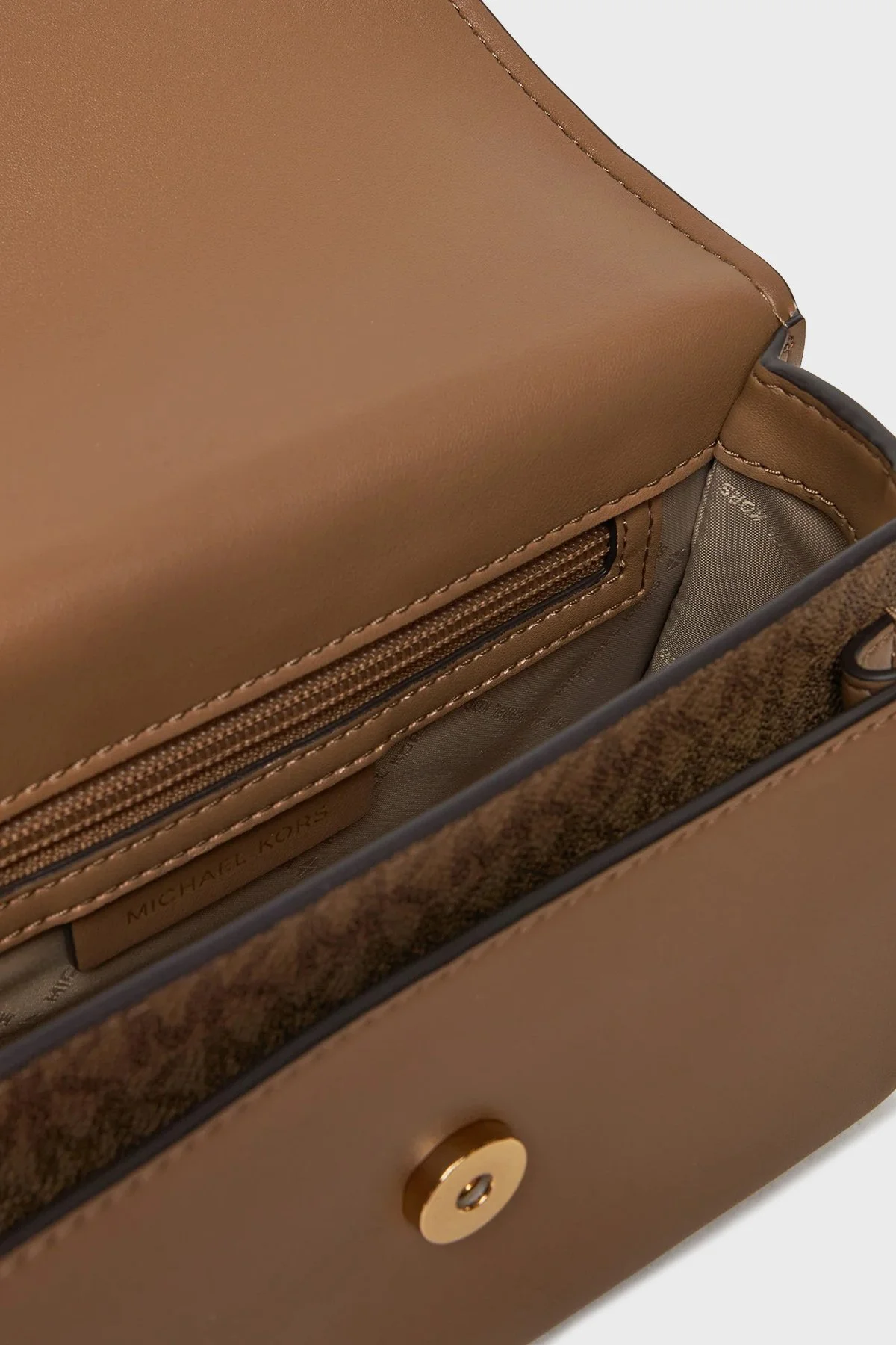Michael Kors Logolu Ayarlanabilir Zincir Askılı 30R5GC7L3V297 Kadın Çanta 30R5GC7L3V 297 BEJ - 4