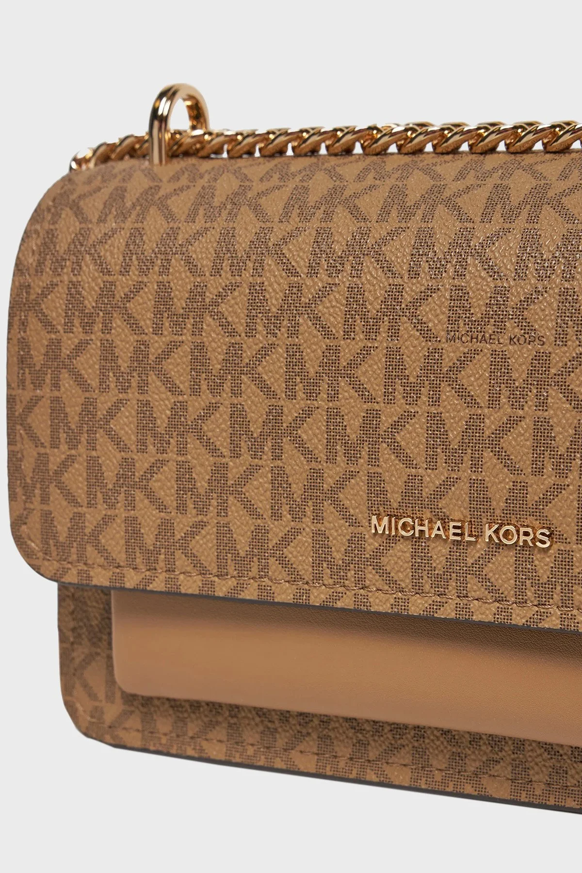 Michael Kors Logolu Ayarlanabilir Zincir Askılı 30R5GC7L3V297 Kadın Çanta 30R5GC7L3V 297 BEJ - 5