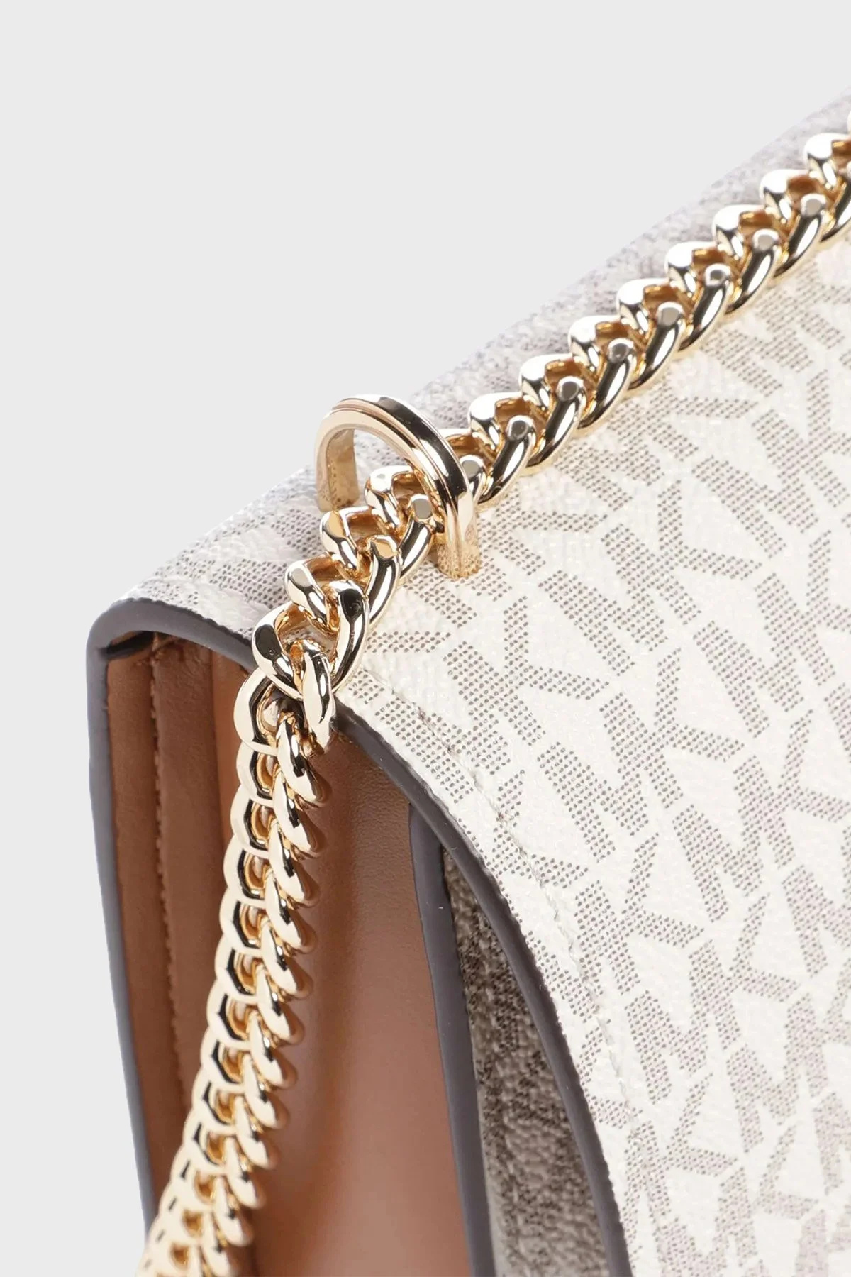 Michael Kors Logolu Ayarlanabilir Zincir Askılı 32R5GC7C1B149 Kadın Çanta 32R5GC7C1B 149 EKRU - 3
