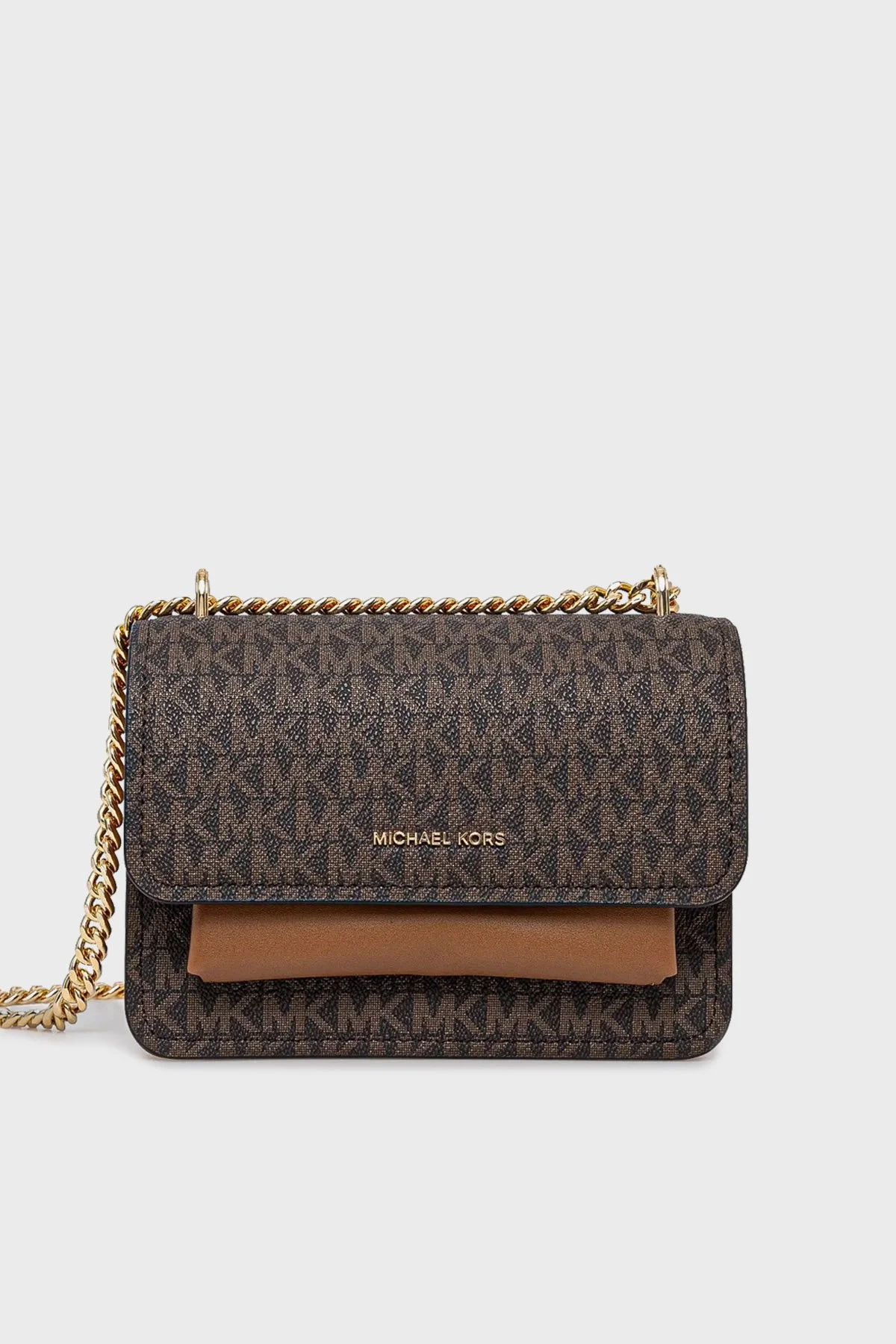 Michael Kors Logolu Ayarlanabilir Zincir Askılı 32R5GC7C1B252 Kadın Çanta 32R5GC7C1B 252 KAHVE - 1
