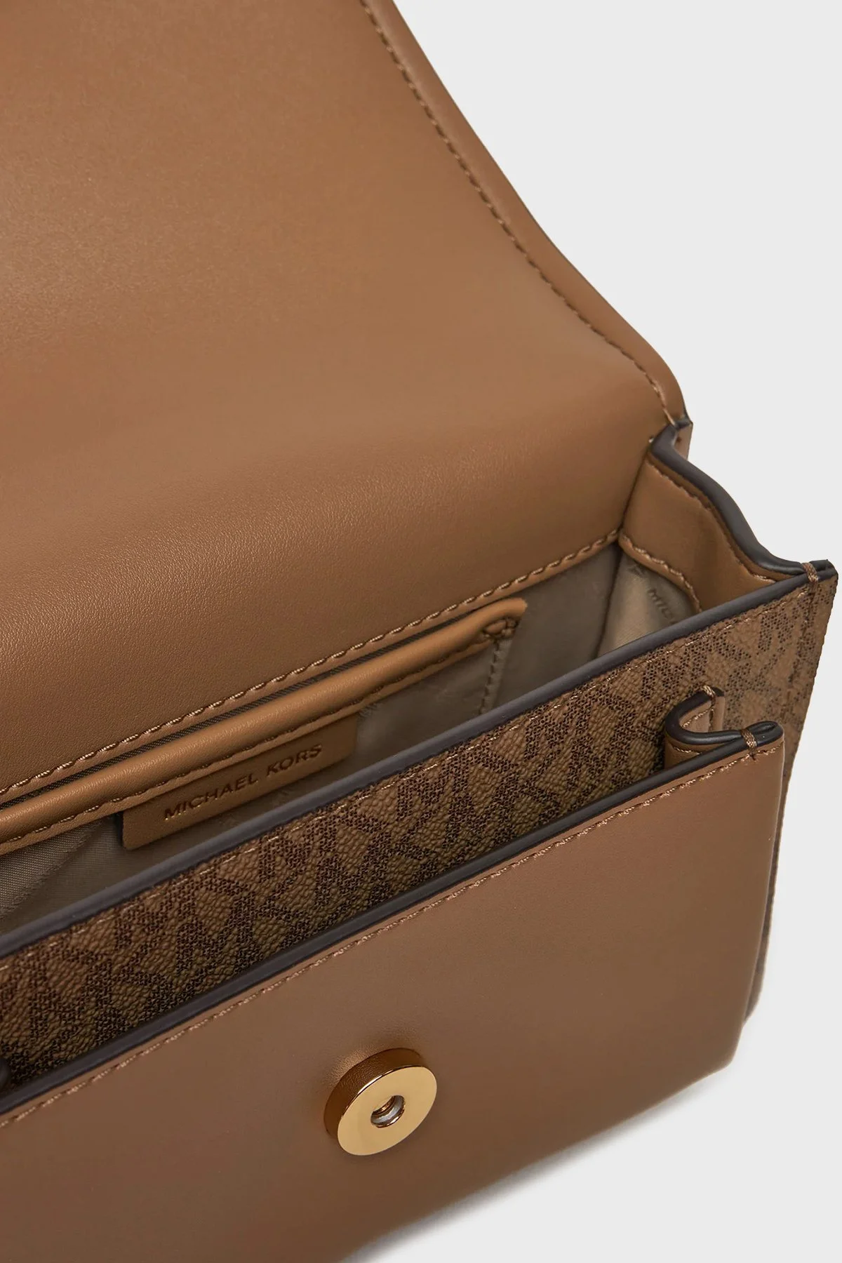Michael Kors Logolu Ayarlanabilir Zincir Askılı 32R5GC7C1V297 Kadın Çanta 32R5GC7C1V 297 BEJ - 4