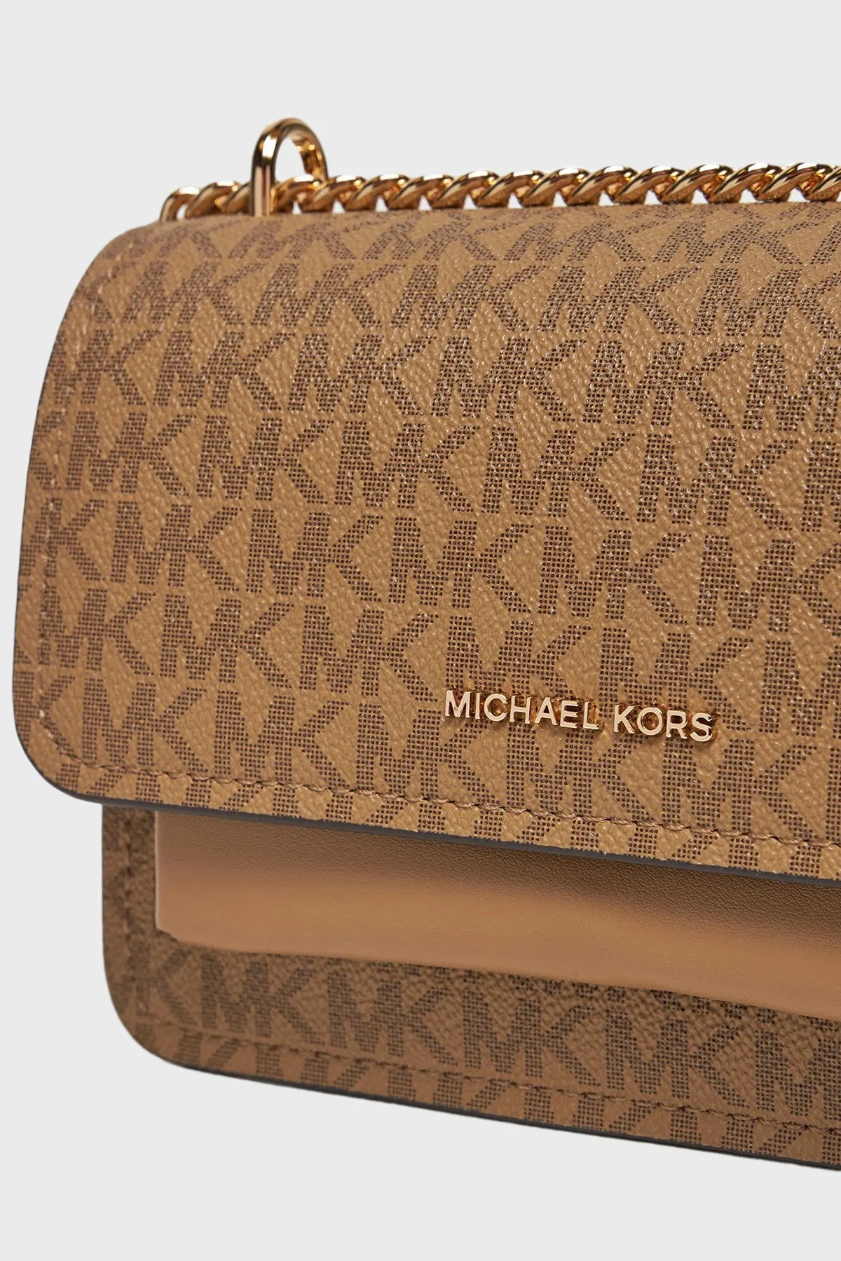 Michael Kors Logolu Ayarlanabilir Zincir Askılı 32R5GC7C1V297 Kadın Çanta 32R5GC7C1V 297 BEJ - 5