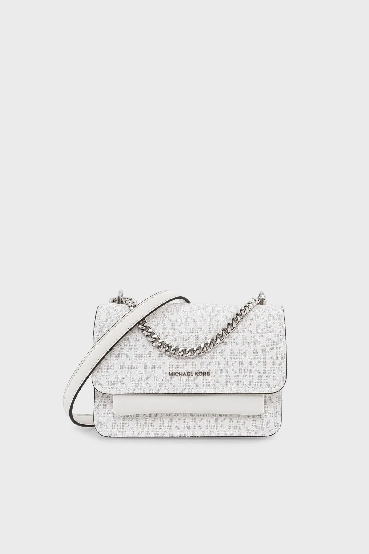 Michael Kors Logolu Ayarlanabilir Zincir Askılı 32R5SC7C1V101 Bayan Çanta 32R5SC7C1V 101 BEYAZ - 1