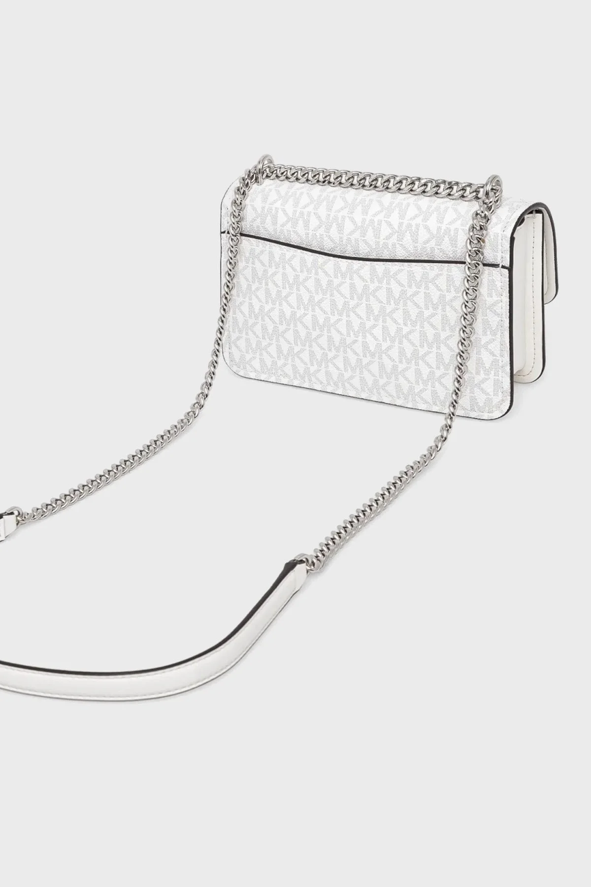 Michael Kors Logolu Ayarlanabilir Zincir Askılı 32R5SC7C1V101 Bayan Çanta 32R5SC7C1V 101 BEYAZ - 2