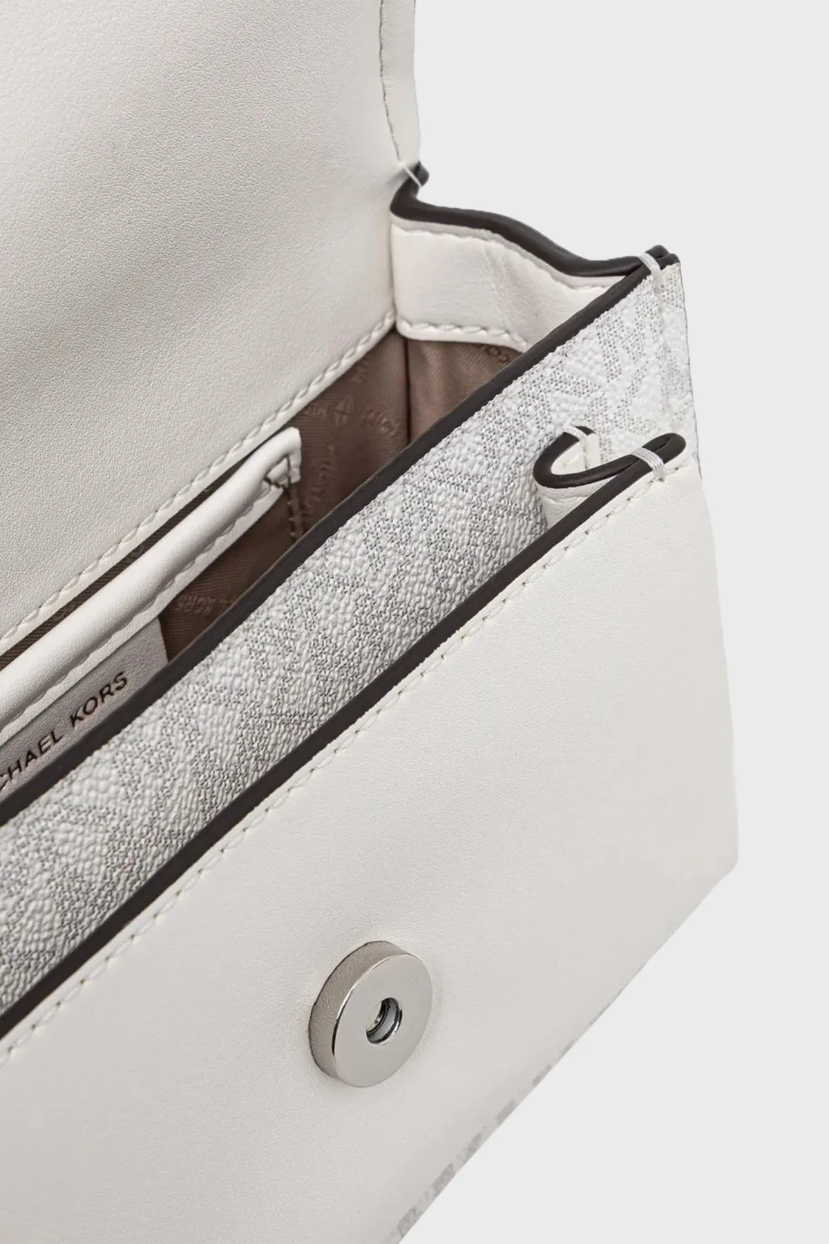 Michael Kors Logolu Ayarlanabilir Zincir Askılı 32R5SC7C1V101 Bayan Çanta 32R5SC7C1V 101 BEYAZ - 4