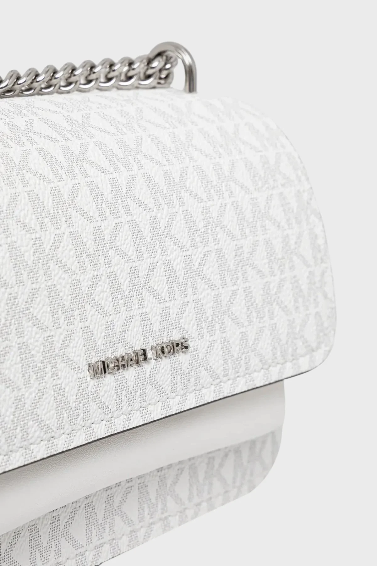Michael Kors Logolu Ayarlanabilir Zincir Askılı 32R5SC7C1V101 Bayan Çanta 32R5SC7C1V 101 BEYAZ - 5