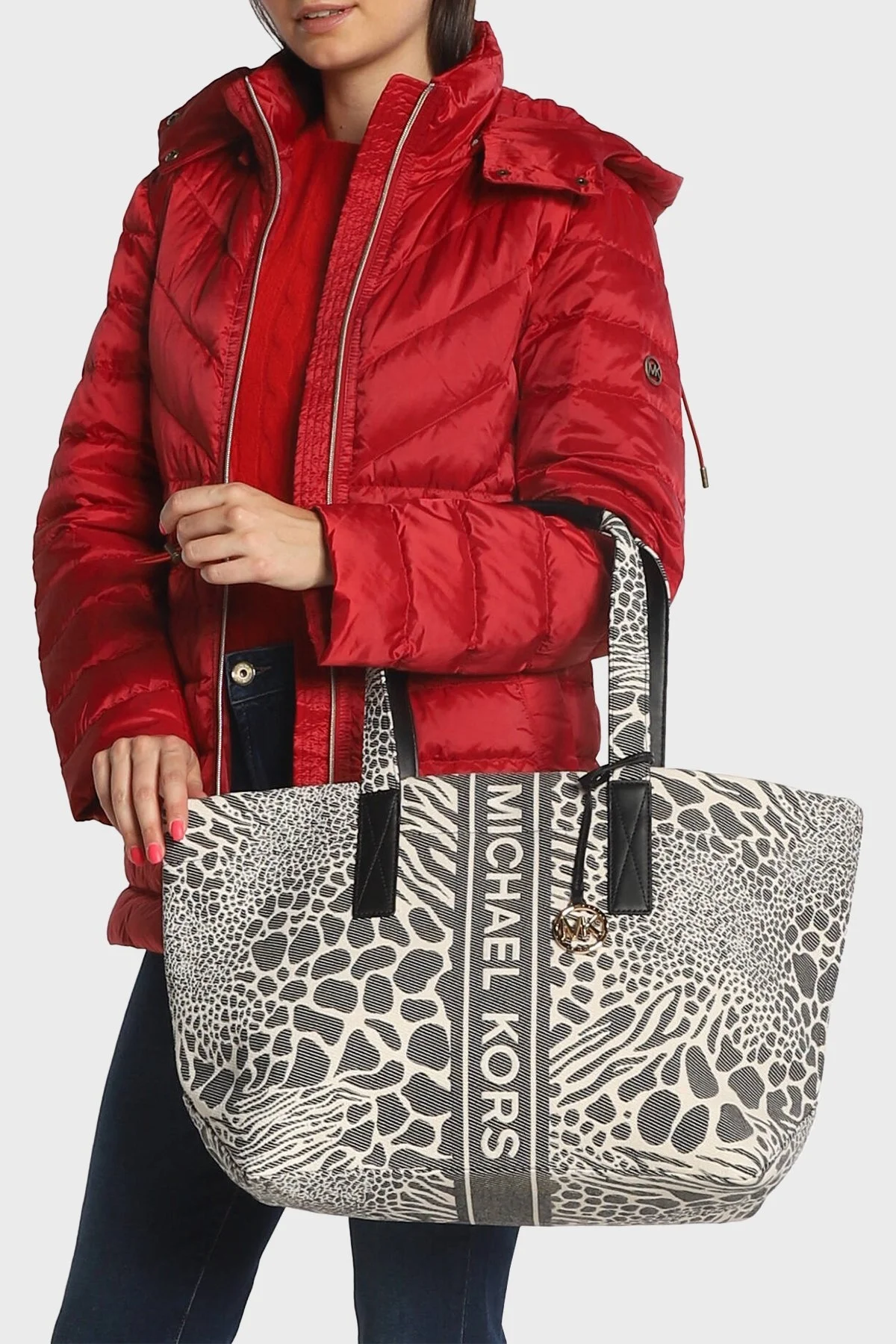 Michael Kors Logolu Büyük 30T2G01T3J001 Bayan Çanta 30T2G01T3J 001 SİYAH - 7