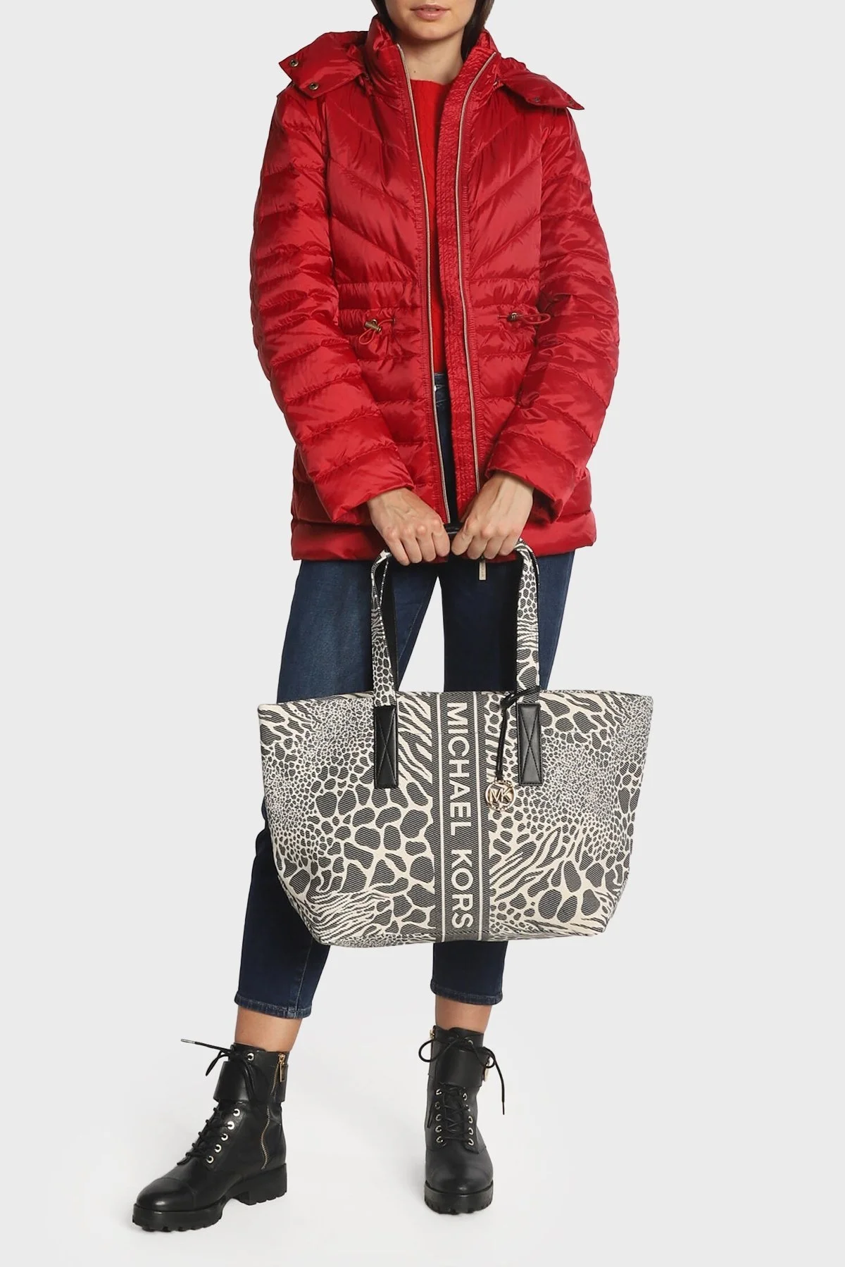 Michael Kors Logolu Büyük 30T2G01T3J001 Bayan Çanta 30T2G01T3J 001 SİYAH - 8