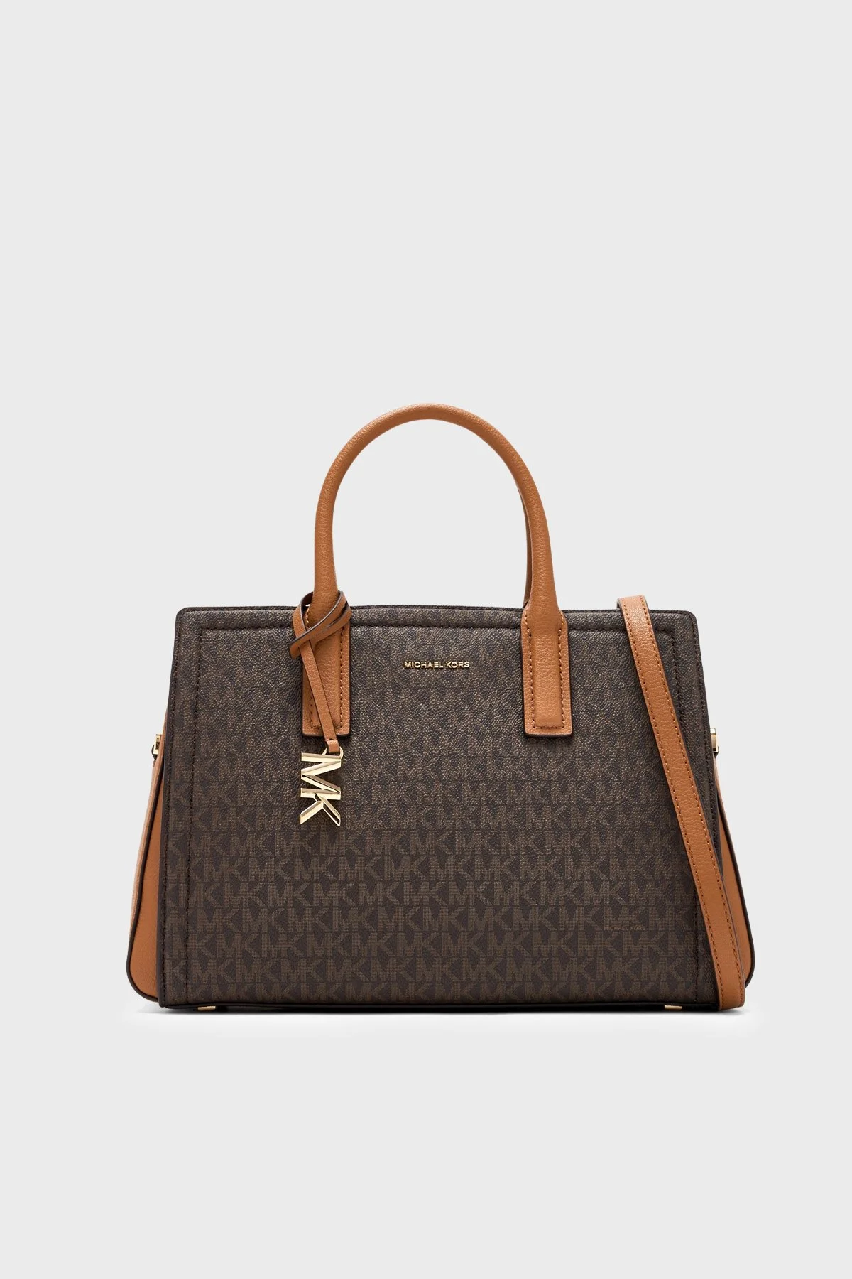 Michael Kors Logolu Çıkarılabilir Askılı 30R5G9IS6B252 Kadın Çanta 30R5G9IS6B 252 Kahve - 1