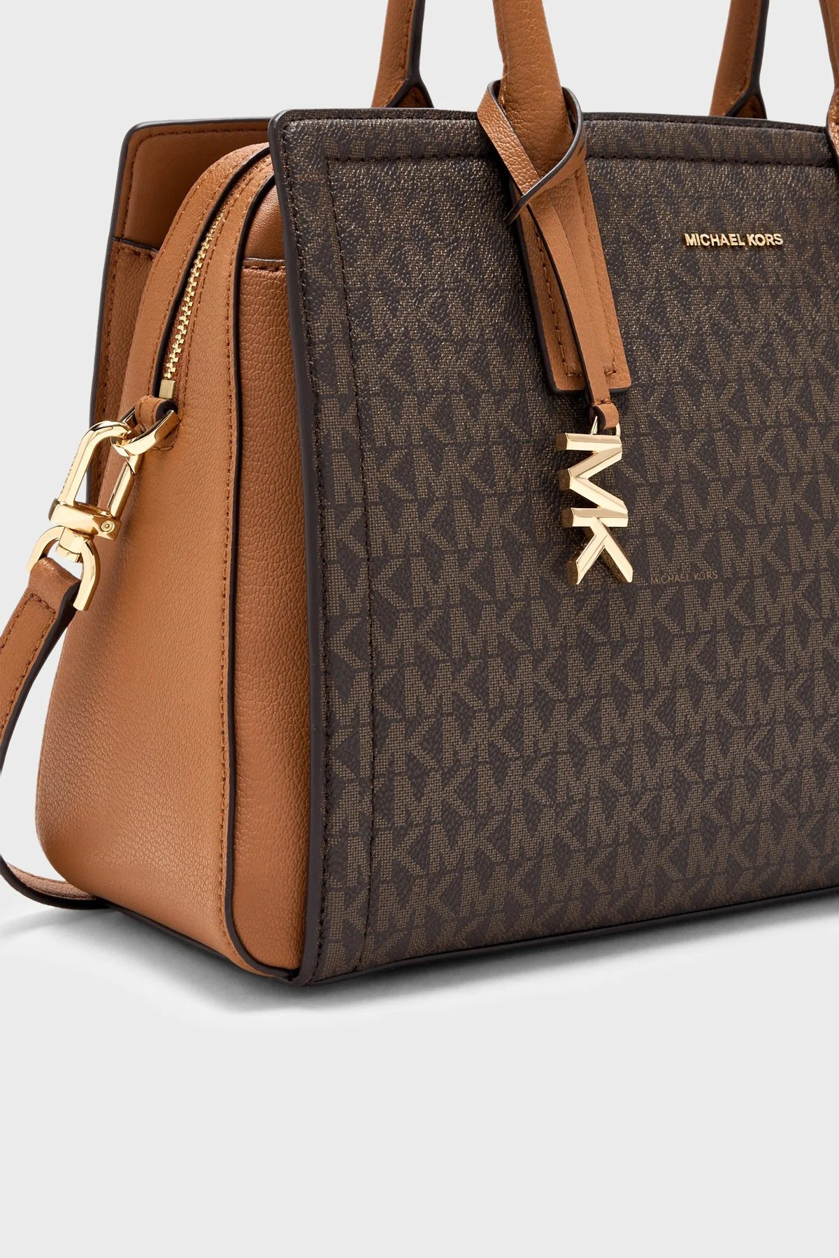 Michael Kors Logolu Çıkarılabilir Askılı 30R5G9IS6B252 Kadın Çanta 30R5G9IS6B 252 Kahve - 4
