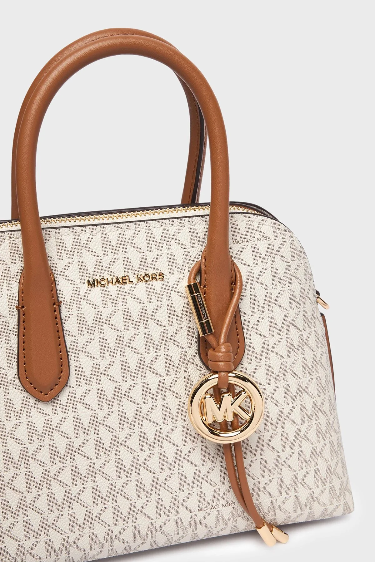 Michael Kors Logolu Çıkarılabilir Askılı 30T6GX4S2B149 Kadın Çanta 30T6GX4S2B 149 Ekru - 3