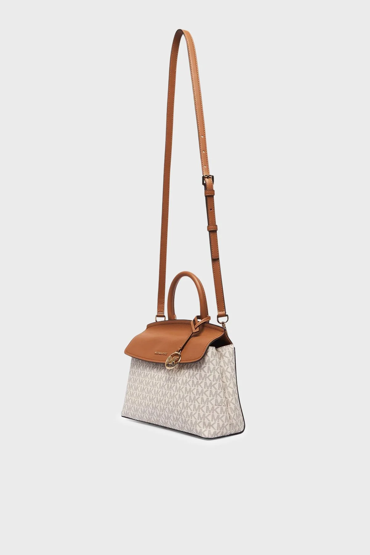 Michael Kors Logolu Çıkarılabilir Askılı 30T6GX7S1B149 Kadın Çanta 30T6GX7S1B 149 Ekru - 4