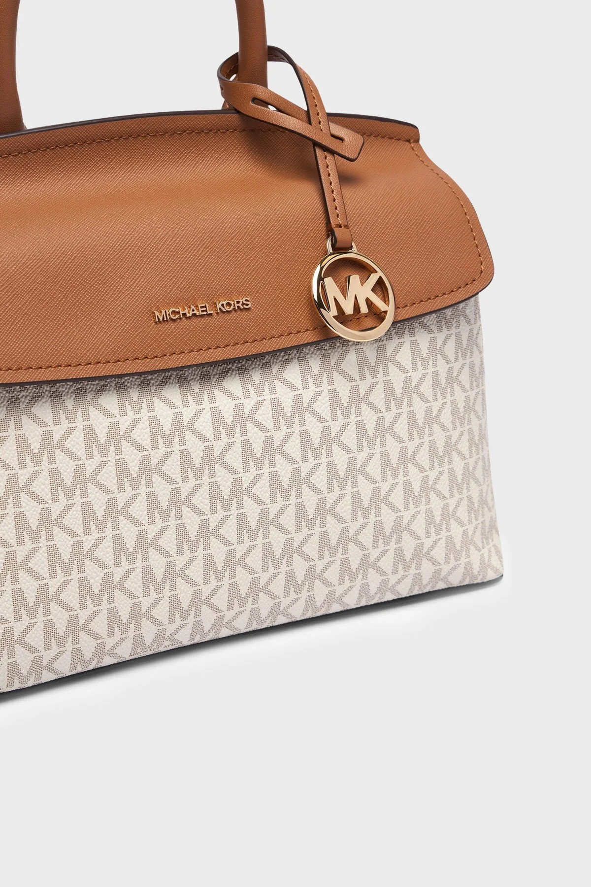 Michael Kors Logolu Çıkarılabilir Askılı 30T6GX7S1B149 Kadın Çanta 30T6GX7S1B 149 Ekru - 6