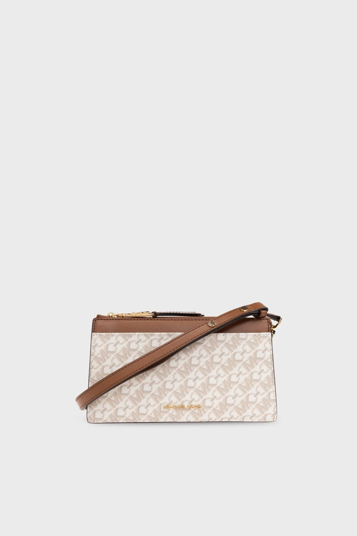 Michael Kors Logolu Çıkarılabilir Askılı 32H3G8EC7B099 Kadın Çanta 32H3G8EC7B 099 EKRU - 1
