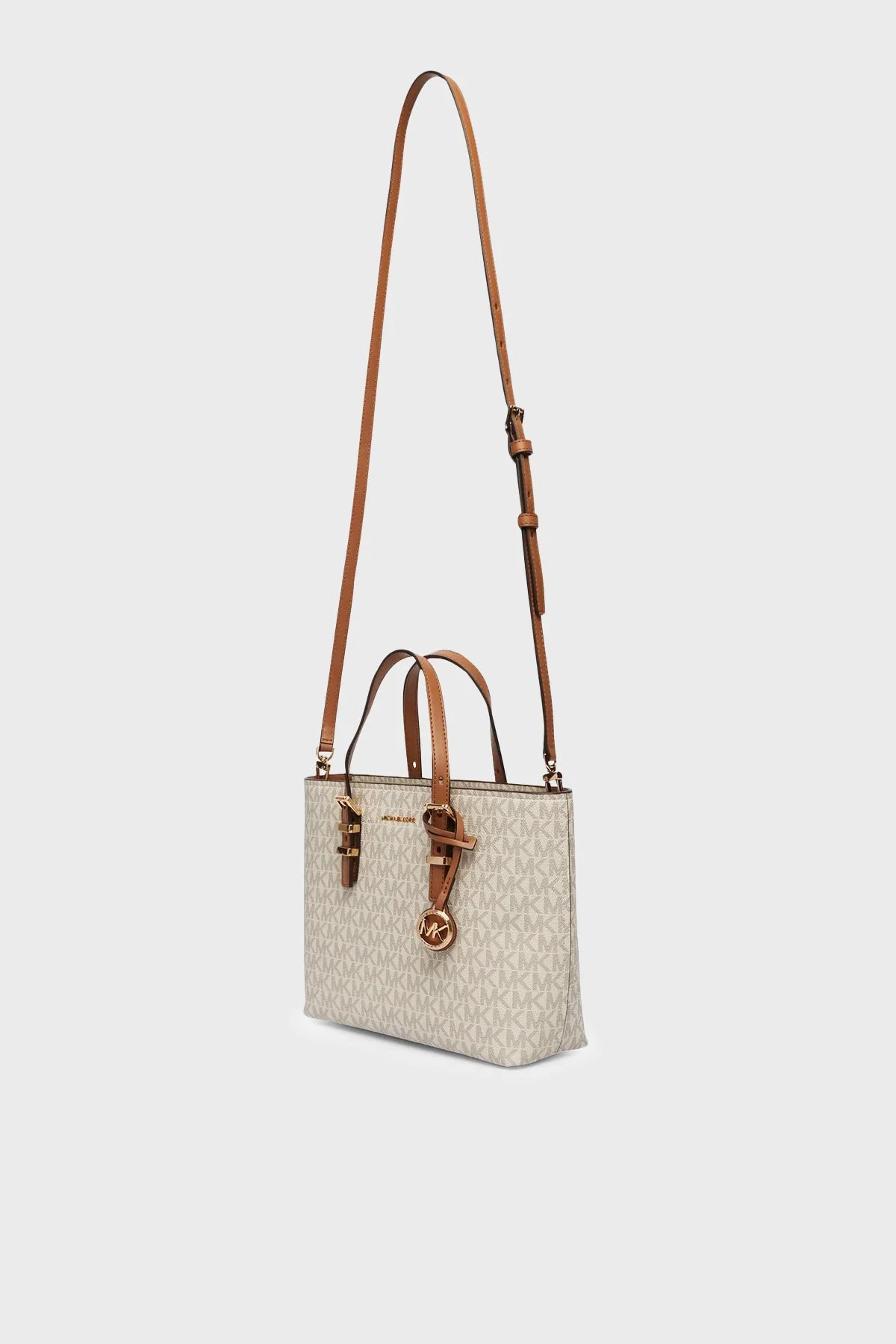 Michael Kors Logolu Çıkarılabilir Askılı 32S6GQNC0L149 Kadın Çanta 32S6GQNC0L 149 Ekru - 4