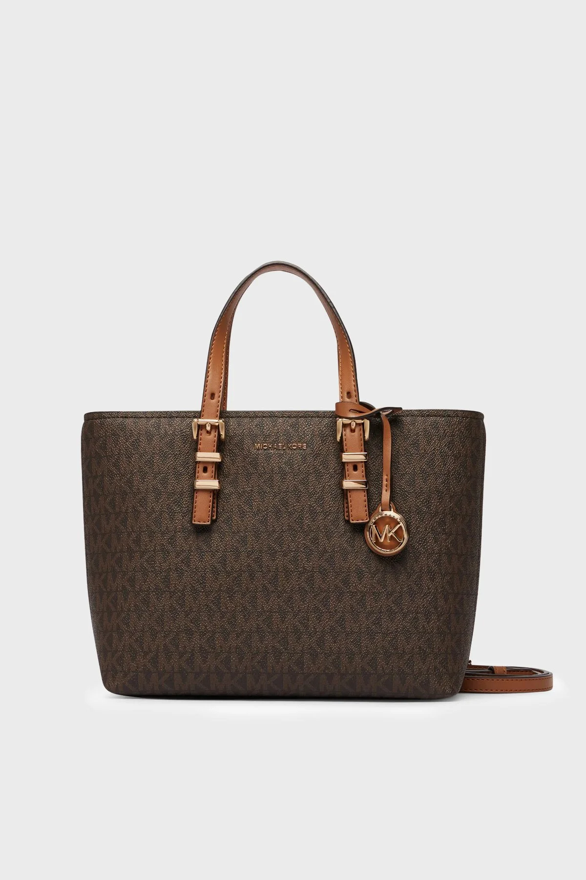 Michael Kors Logolu Çıkarılabilir Askılı 32S6GQNC0L252 Kadın Çanta 32S6GQNC0L 252 Kahve - 1