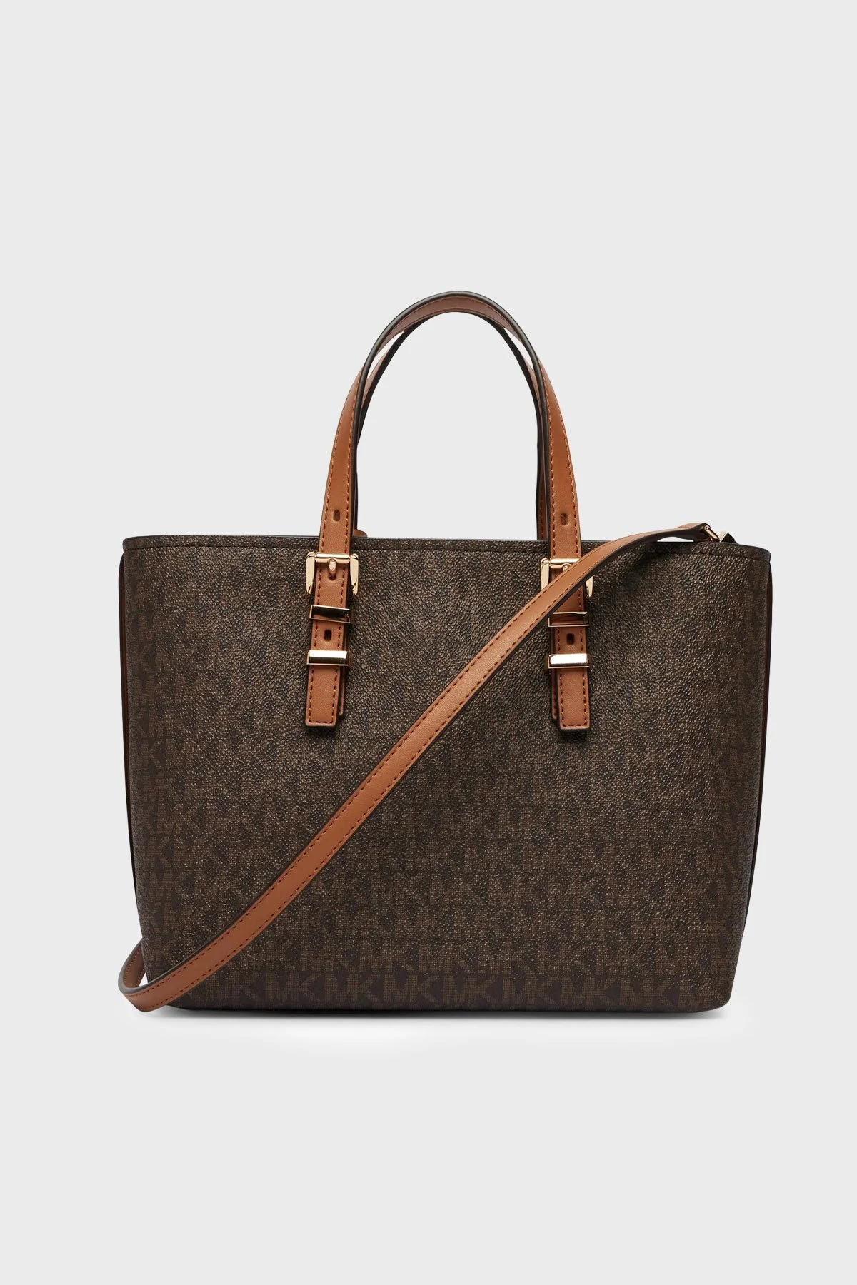 Michael Kors Logolu Çıkarılabilir Askılı 32S6GQNC0L252 Kadın Çanta 32S6GQNC0L 252 Kahve - 3