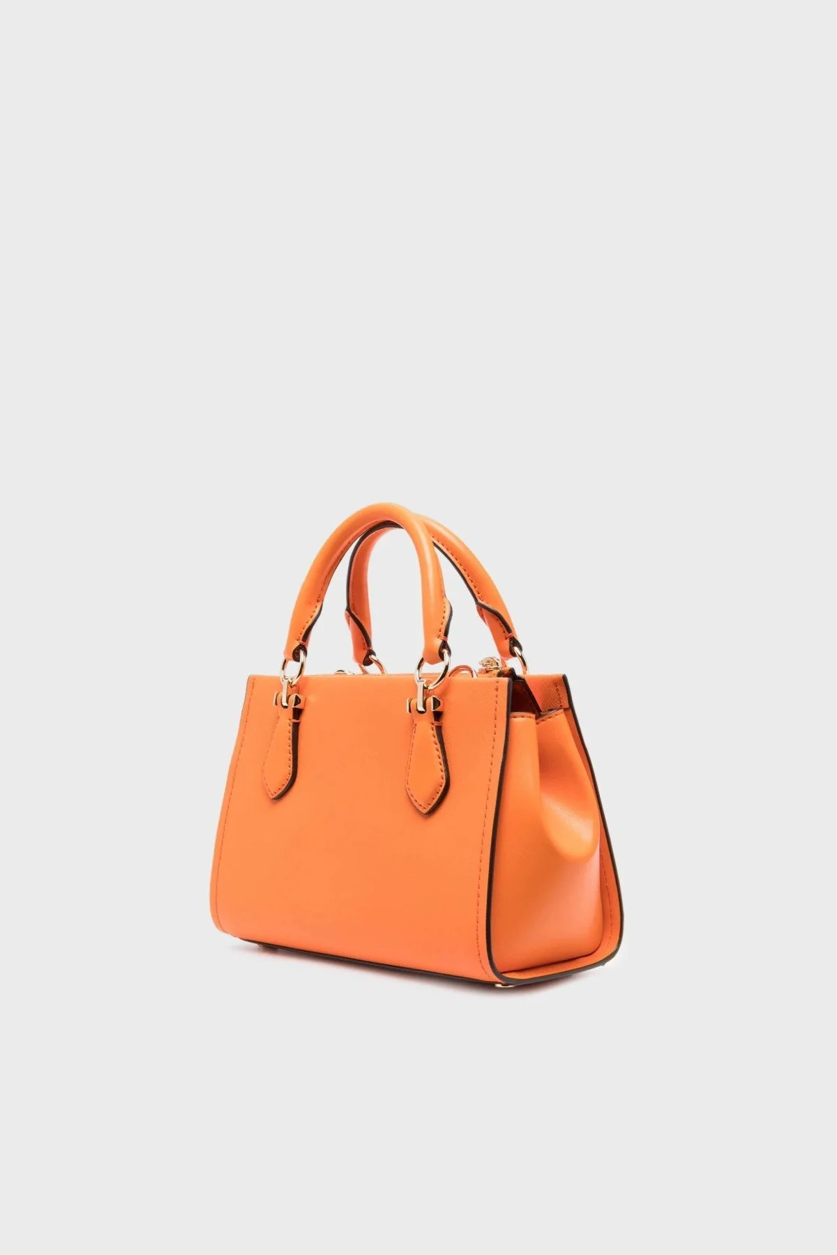 Michael Kors Logolu Çıkarılabilir Askılı Hakiki Deri 32S2G6AC1L842 Bayan Çanta 32S2G6AC1L 842 TURUNCU - 4