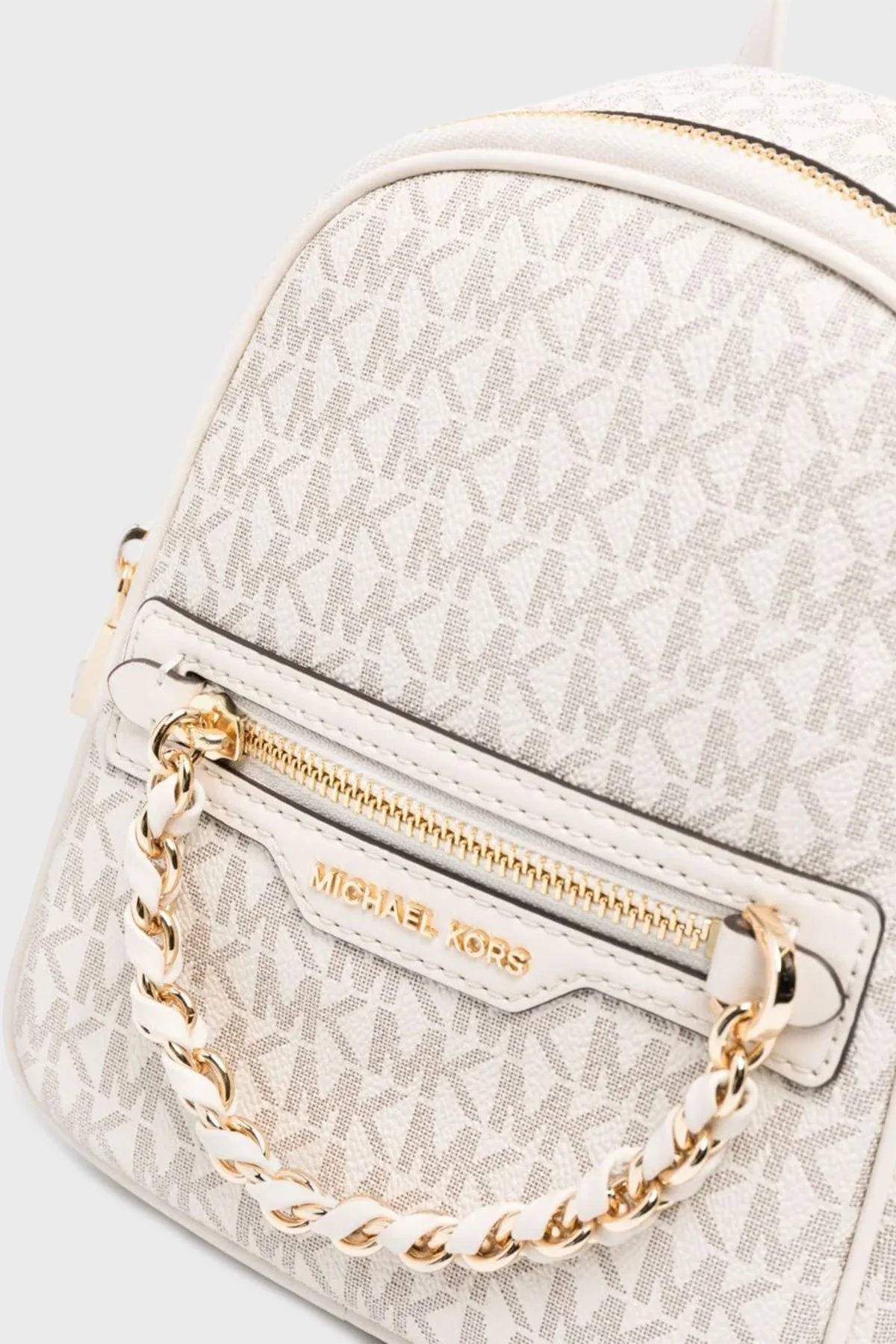 Michael Kors Çıkarılabilir Askılı Hakiki Deri 30F3G5EB1B132 Bayan Sırt Çantası 30F3G5EB1B 132 EKRU - 4