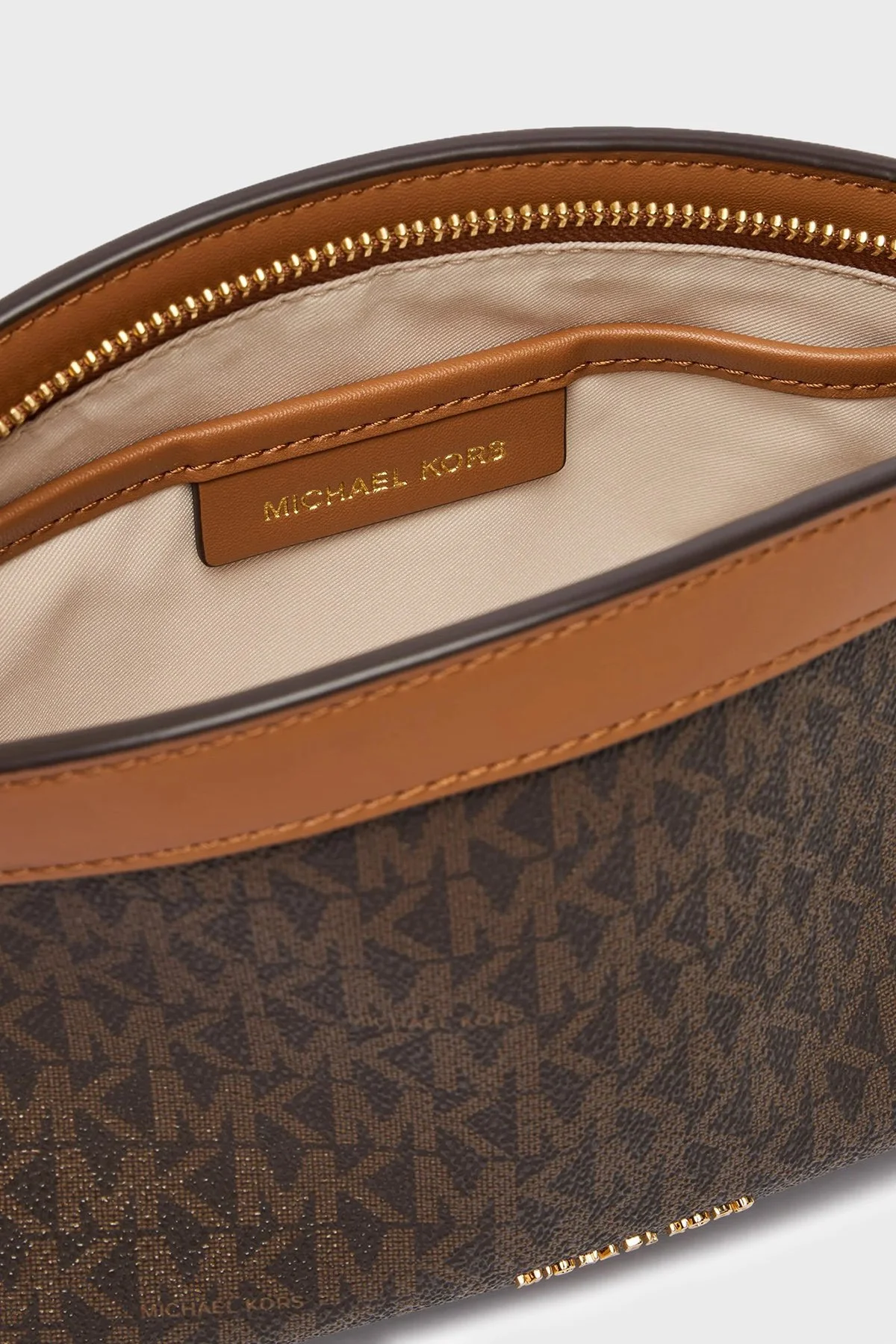 Michael Kors Logolu Çıkarılabilir Askılı Kadın Çanta 30S6G13C5B 252 Kahve - 6