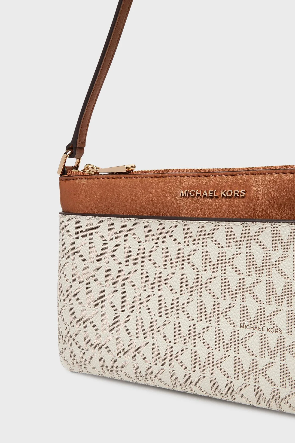 Michael Kors Logolu Çıkarılabilir Askılı Mini 32F5GJ6F6B149 Bayan Çanta 32F5GJ6F6B 149 EKRU - 3