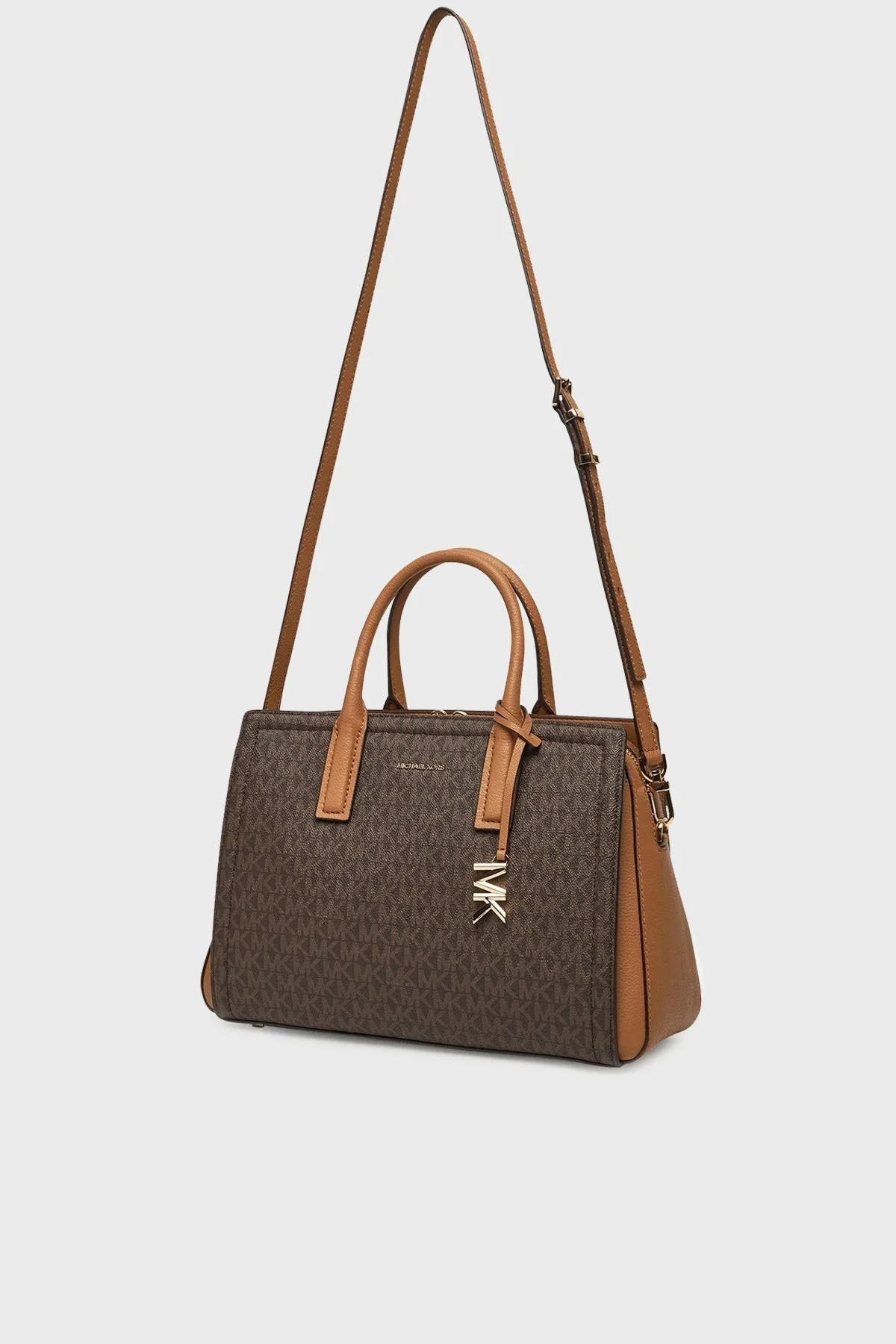 Michael Kors Logolu Çıkarılabilir Askılı Small 30S5G9IS1B252 Bayan Çanta 30S5G9IS1B 252 KAHVE - 4